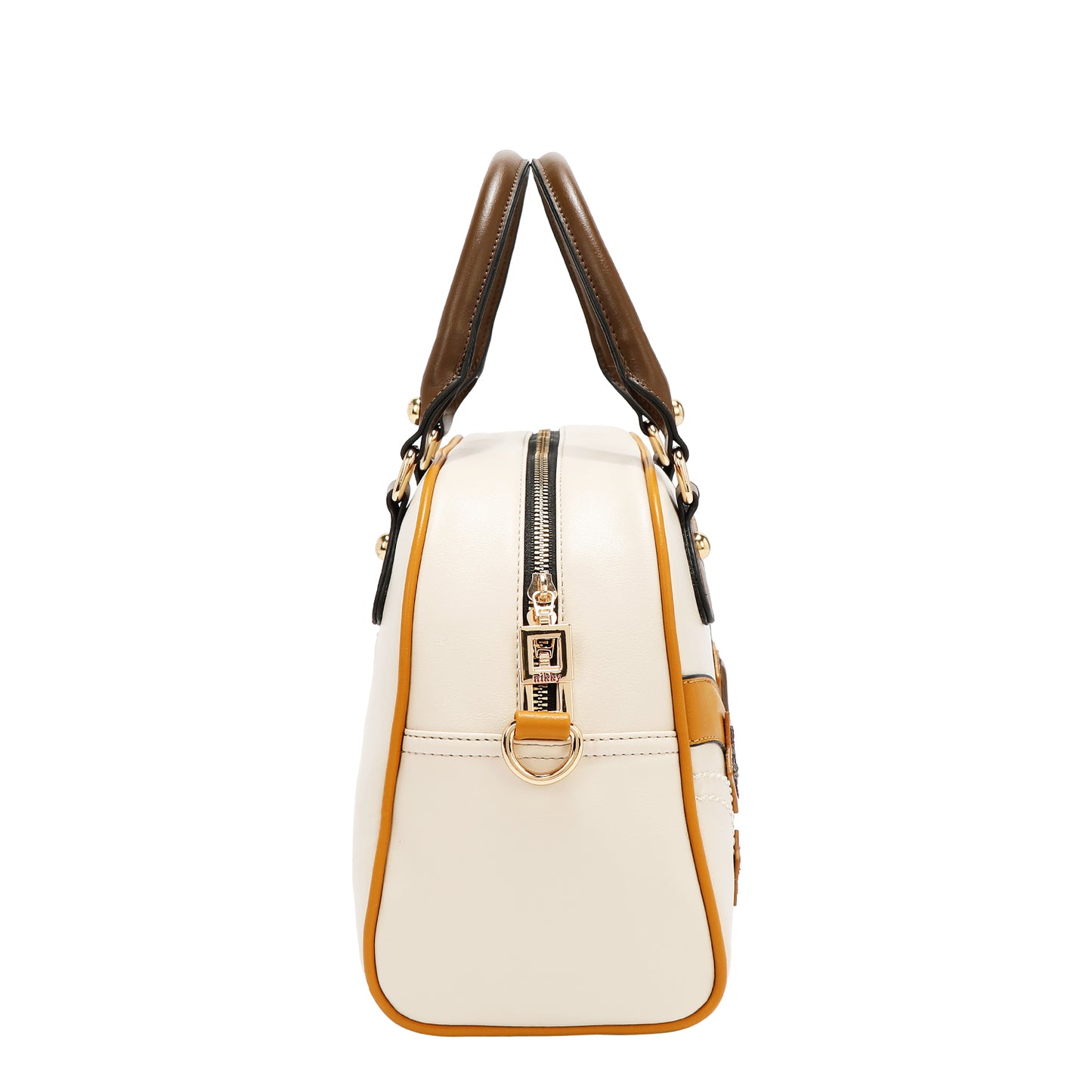VARSITY DOME BAG - NK13017 WHITE / RED / BEIGE