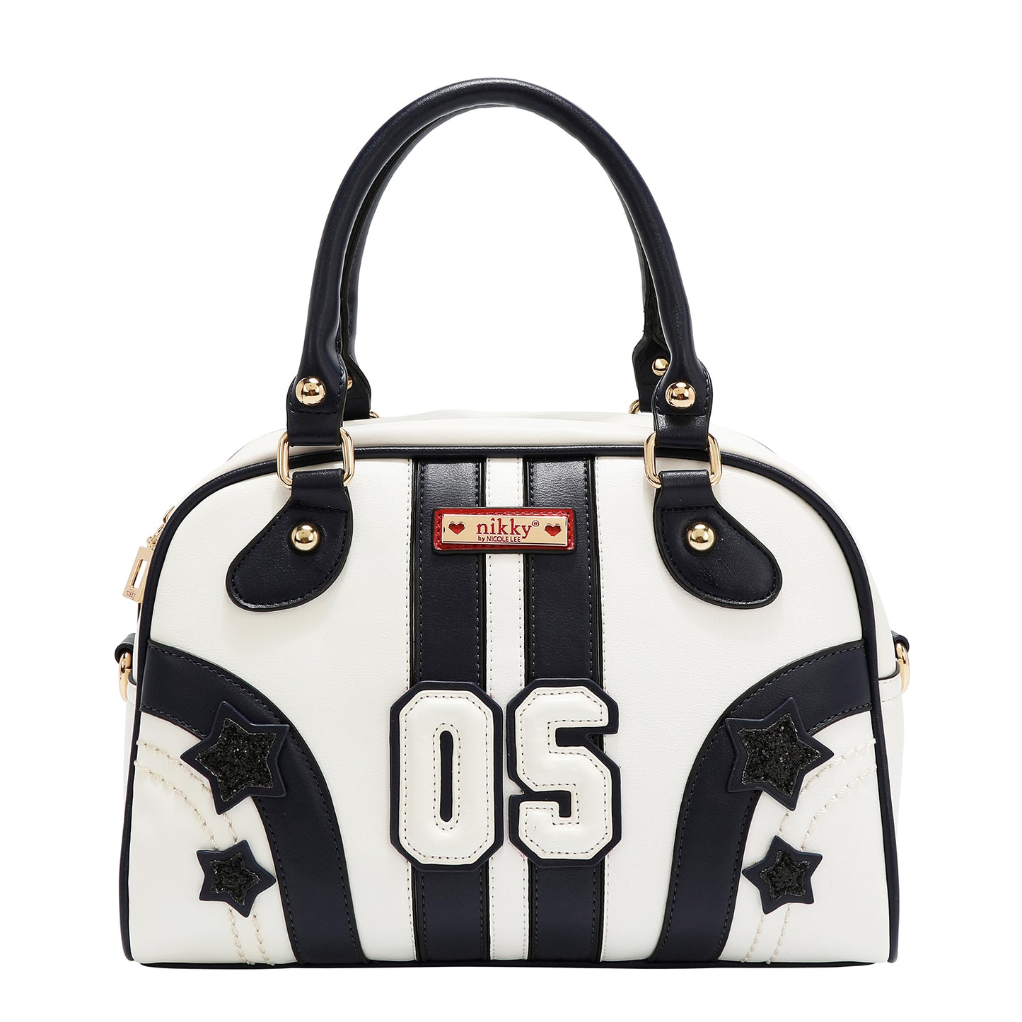 VARSITY DOME BAG - NK13017 WHITE / RED / BEIGE