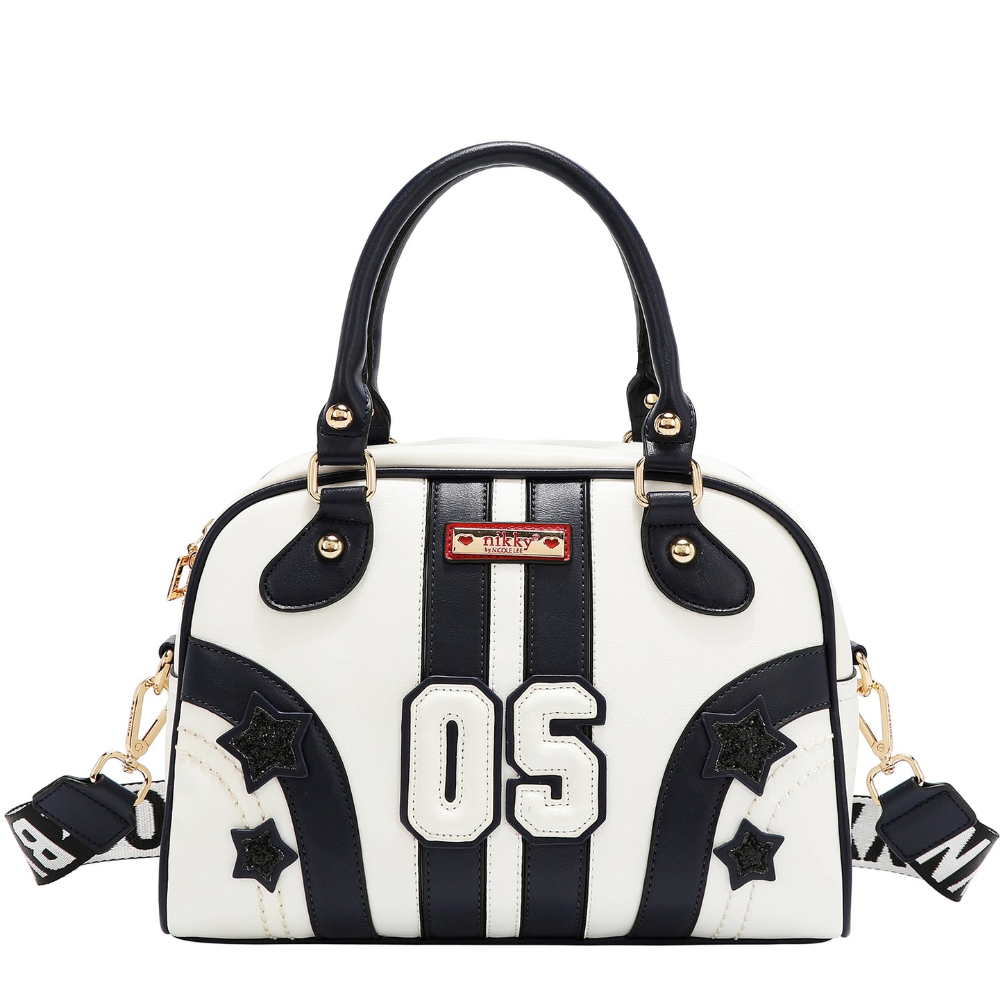 VARSITY DOME BAG - NK13017 WHITE / RED / BEIGE