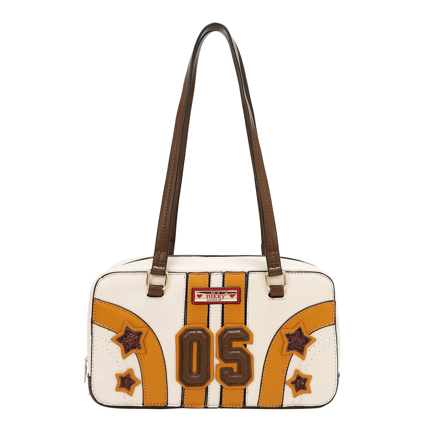 VARSITY CROSSBODY BAG - NK13018 RED / BEIGE / WHITE