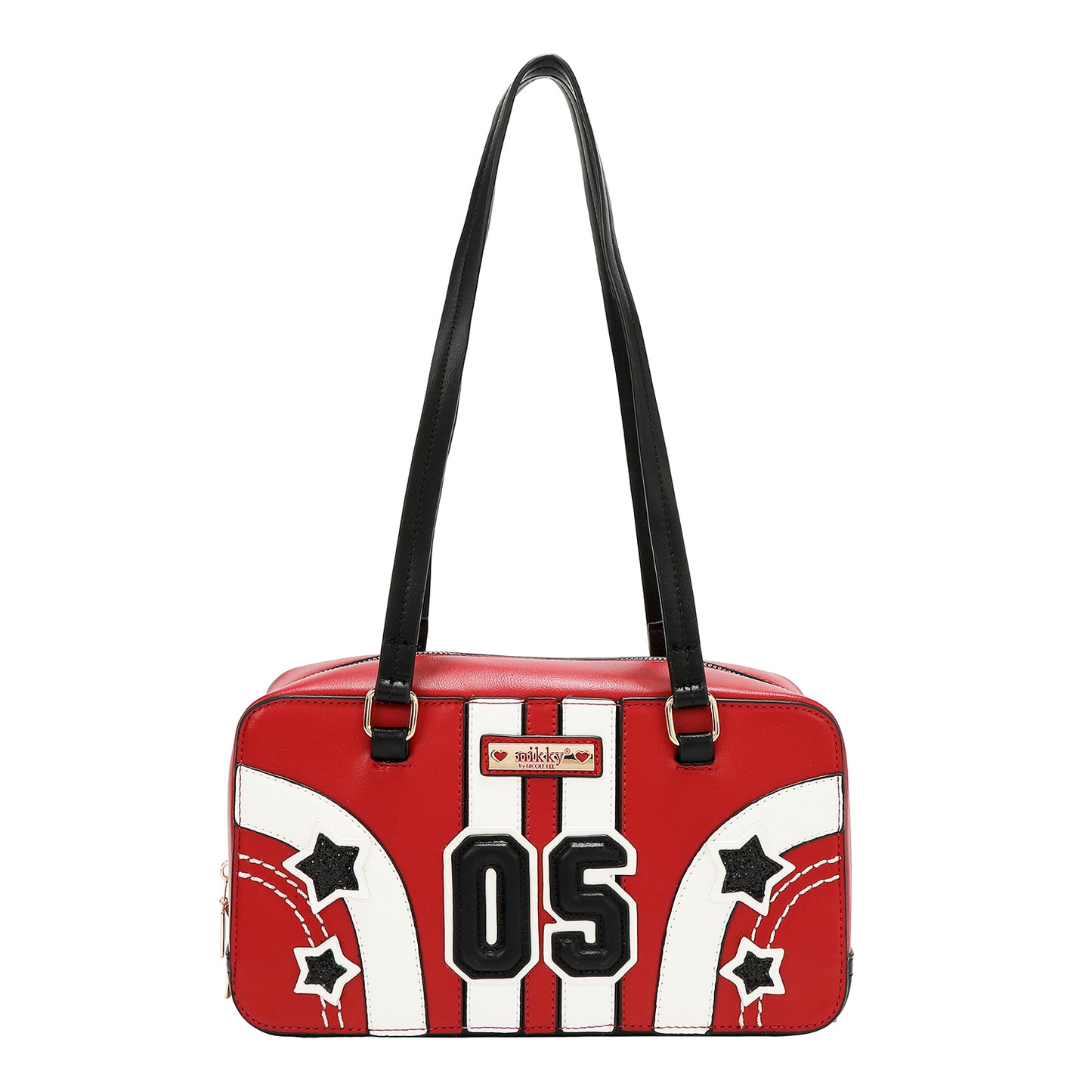 VARSITY CROSSBODY BAG - NK13018 RED / BEIGE / WHITE