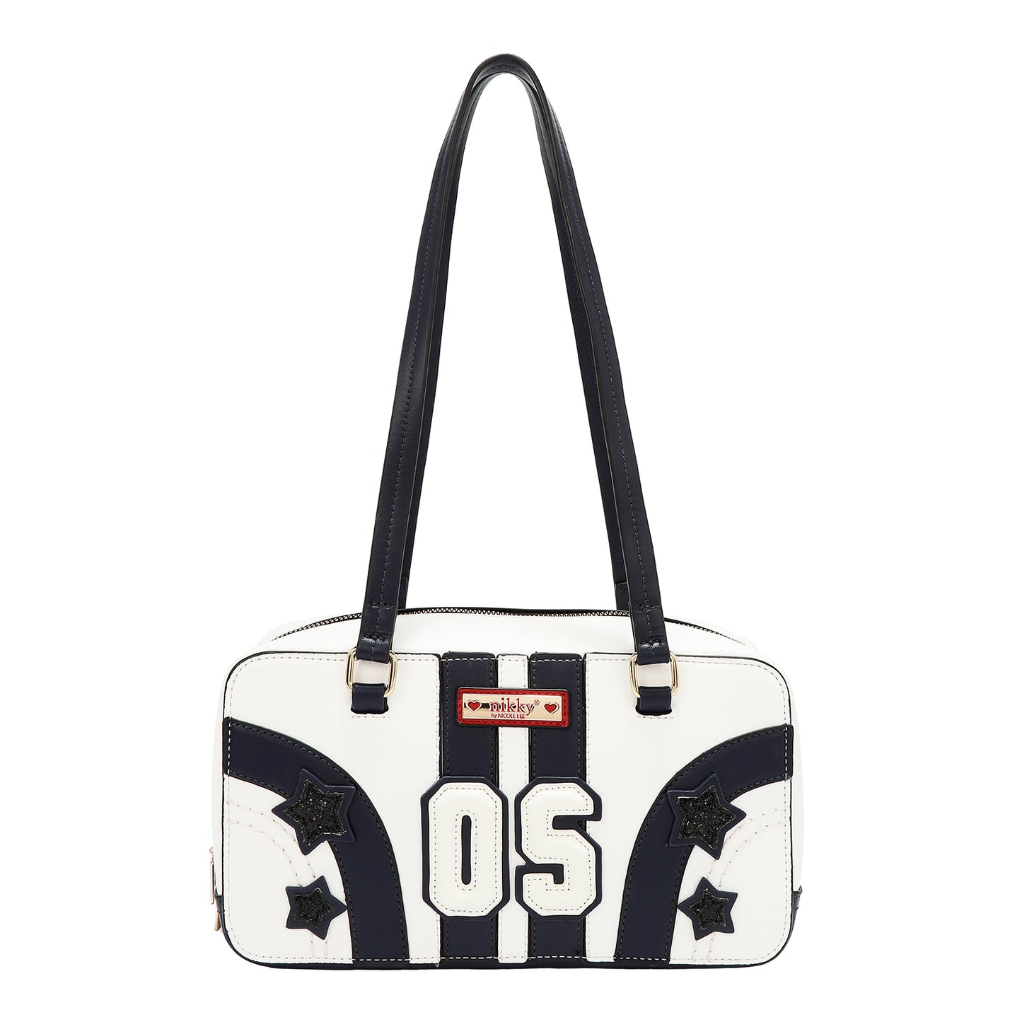 VARSITY CROSSBODY BAG - NK13018 RED / BEIGE / WHITE