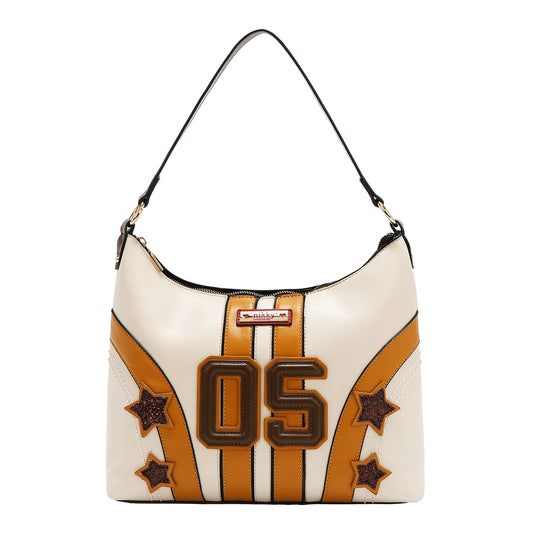 VARSITY TOTE BAG - NK13020 RED / WHITE / BEIGE
