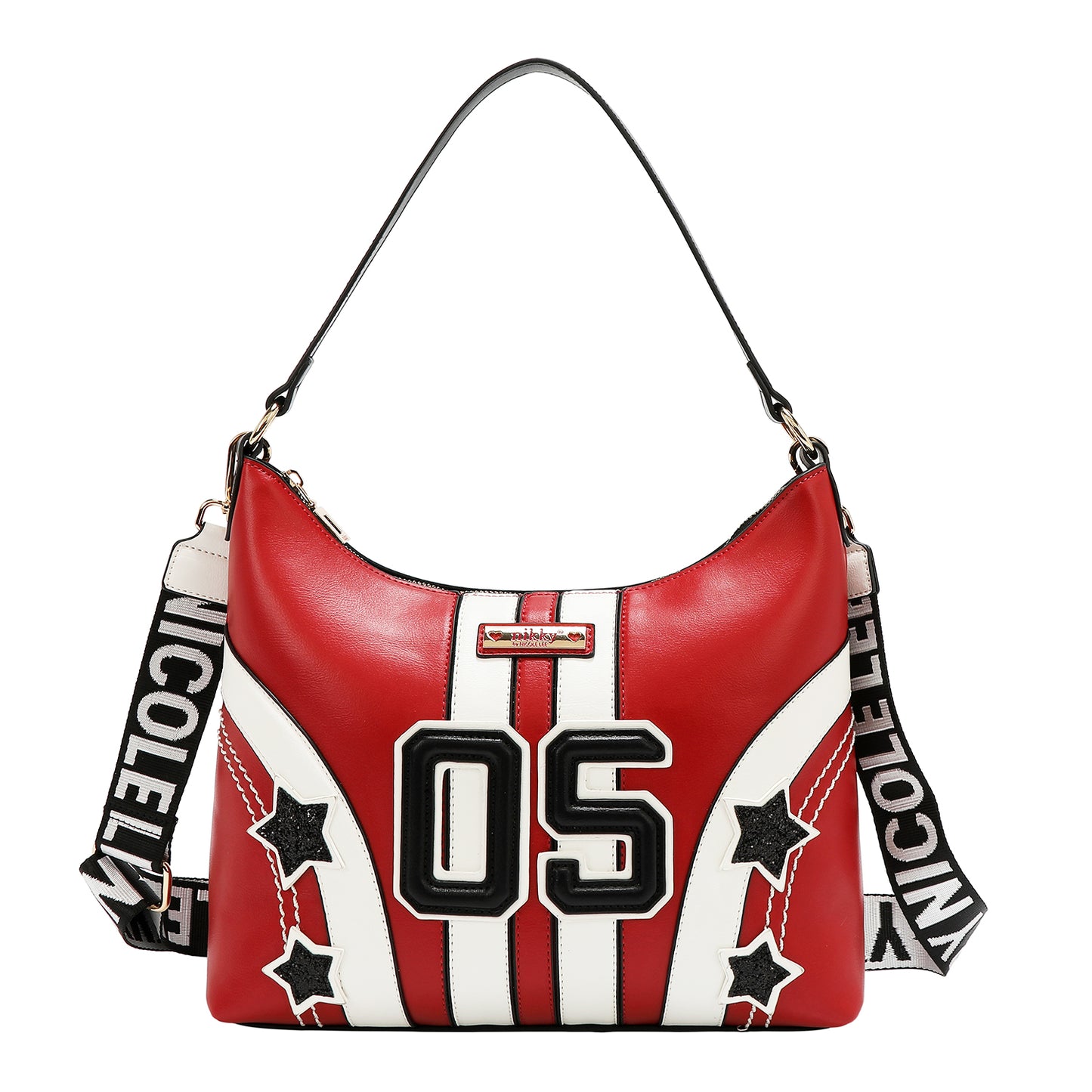 VARSITY TOTE BAG - NK13020 RED / WHITE / BEIGE
