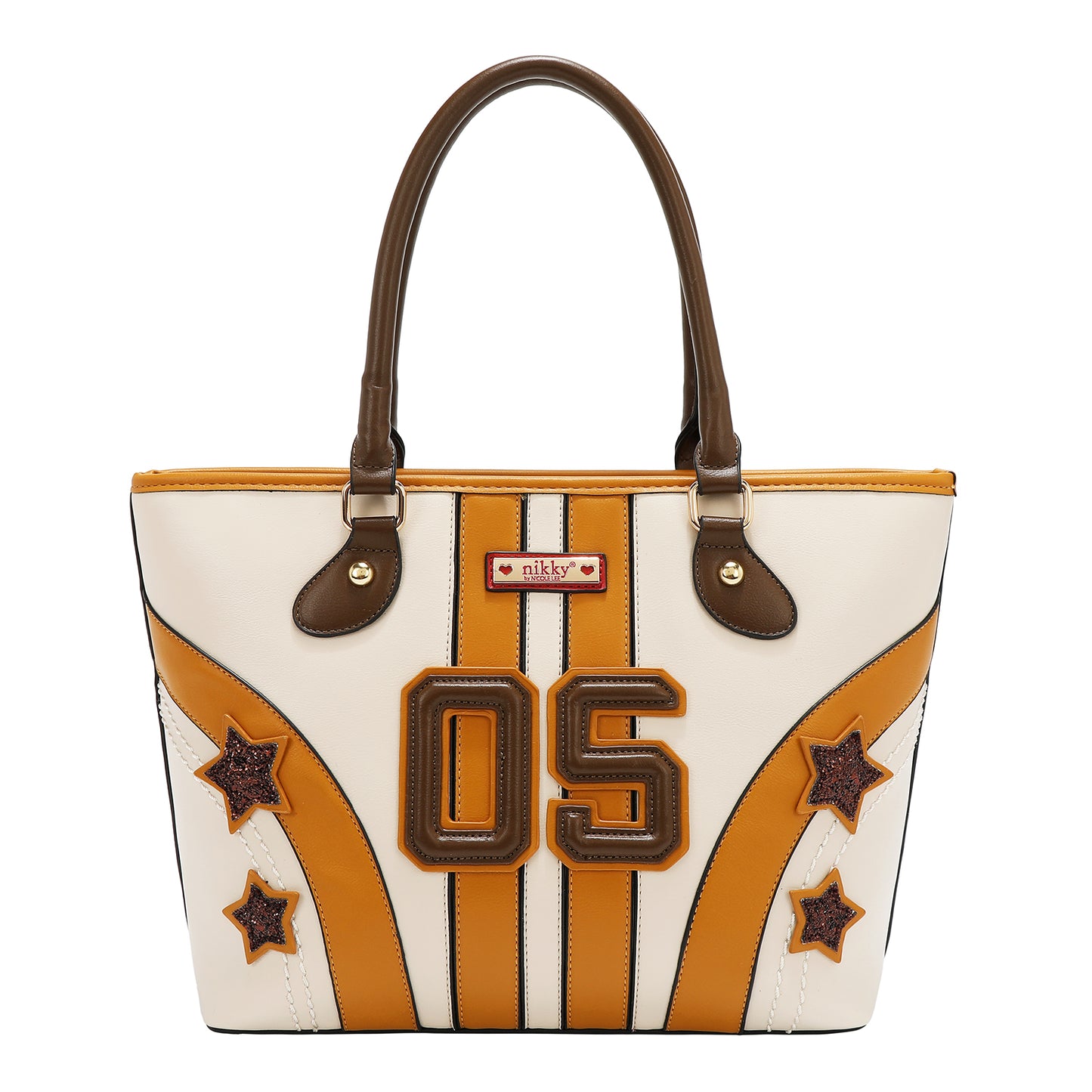 VARSITY SHOPPER BAG - NK13021 RED / WHITE / BEIGE