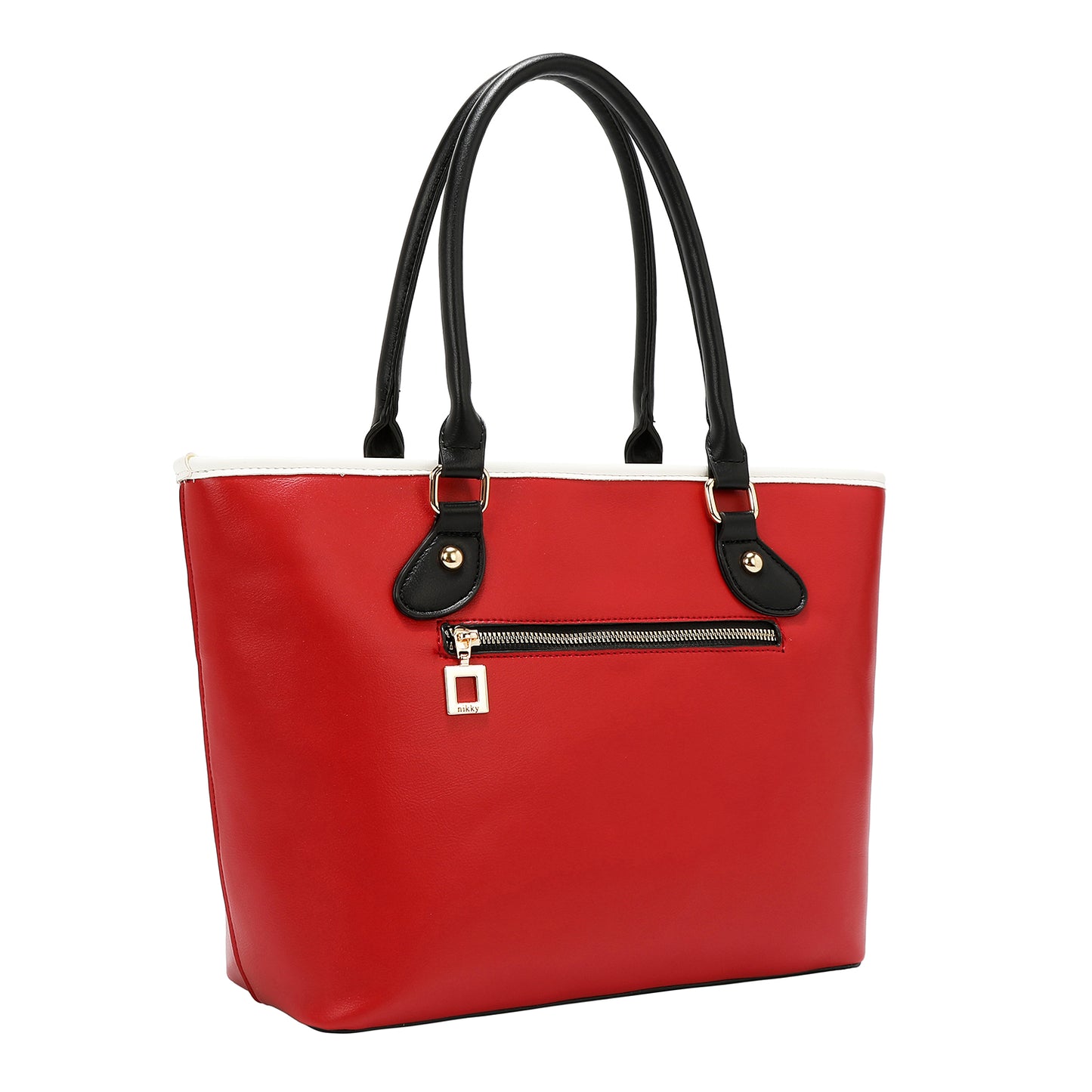 VARSITY SHOPPER BAG - NK13021 RED / WHITE / BEIGE
