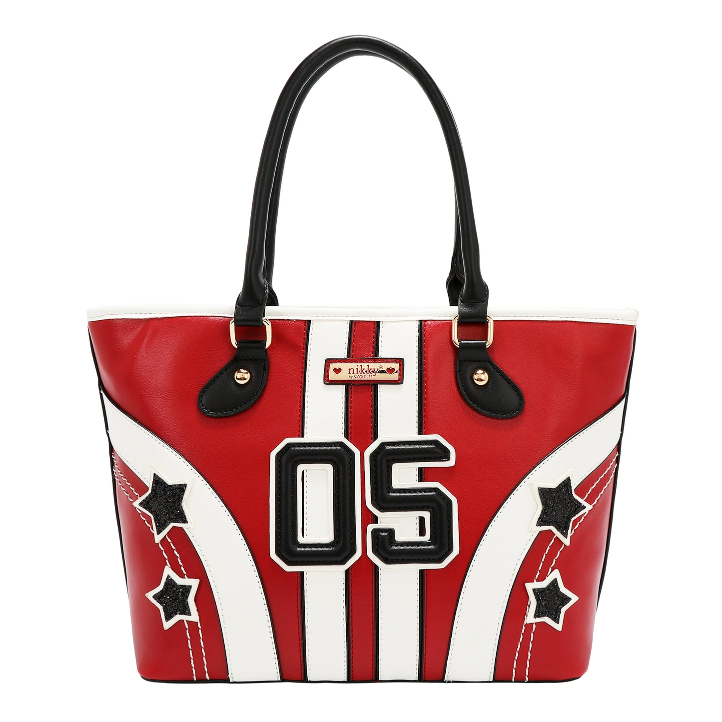 VARSITY SHOPPER BAG - NK13021 RED / WHITE / BEIGE