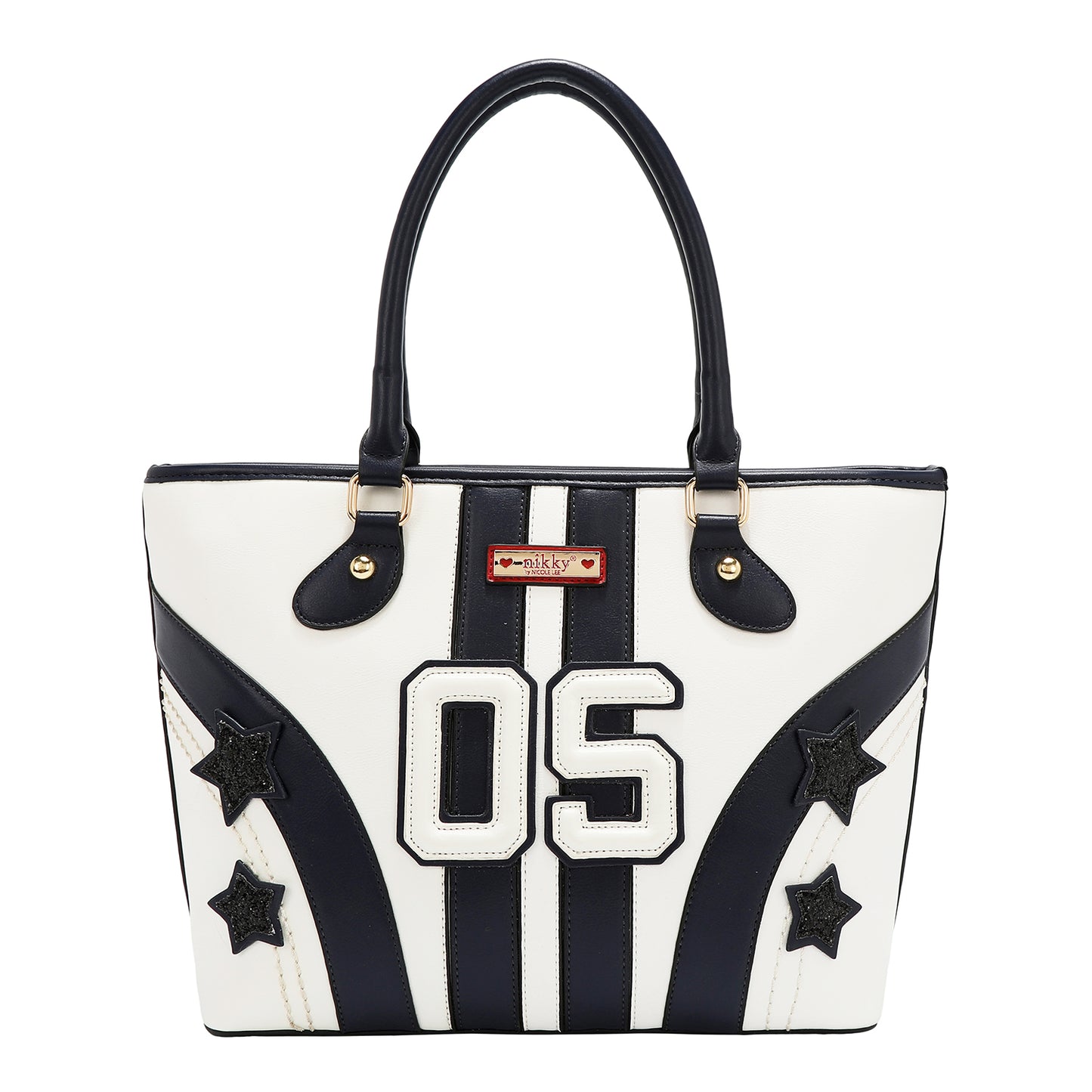 VARSITY SHOPPER BAG - NK13021 RED / WHITE / BEIGE