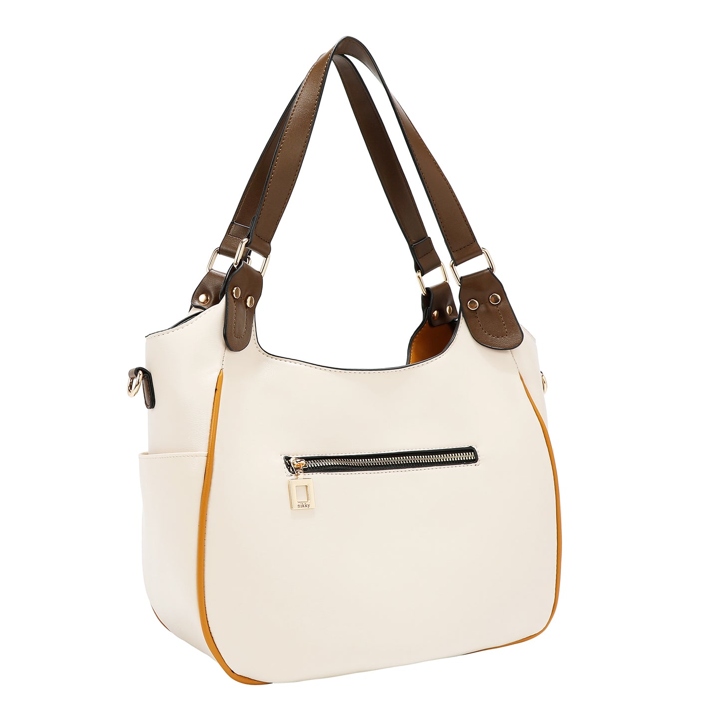 VARSITY HOBO BAG - NK13022 RED / WHITE / BEIGE
