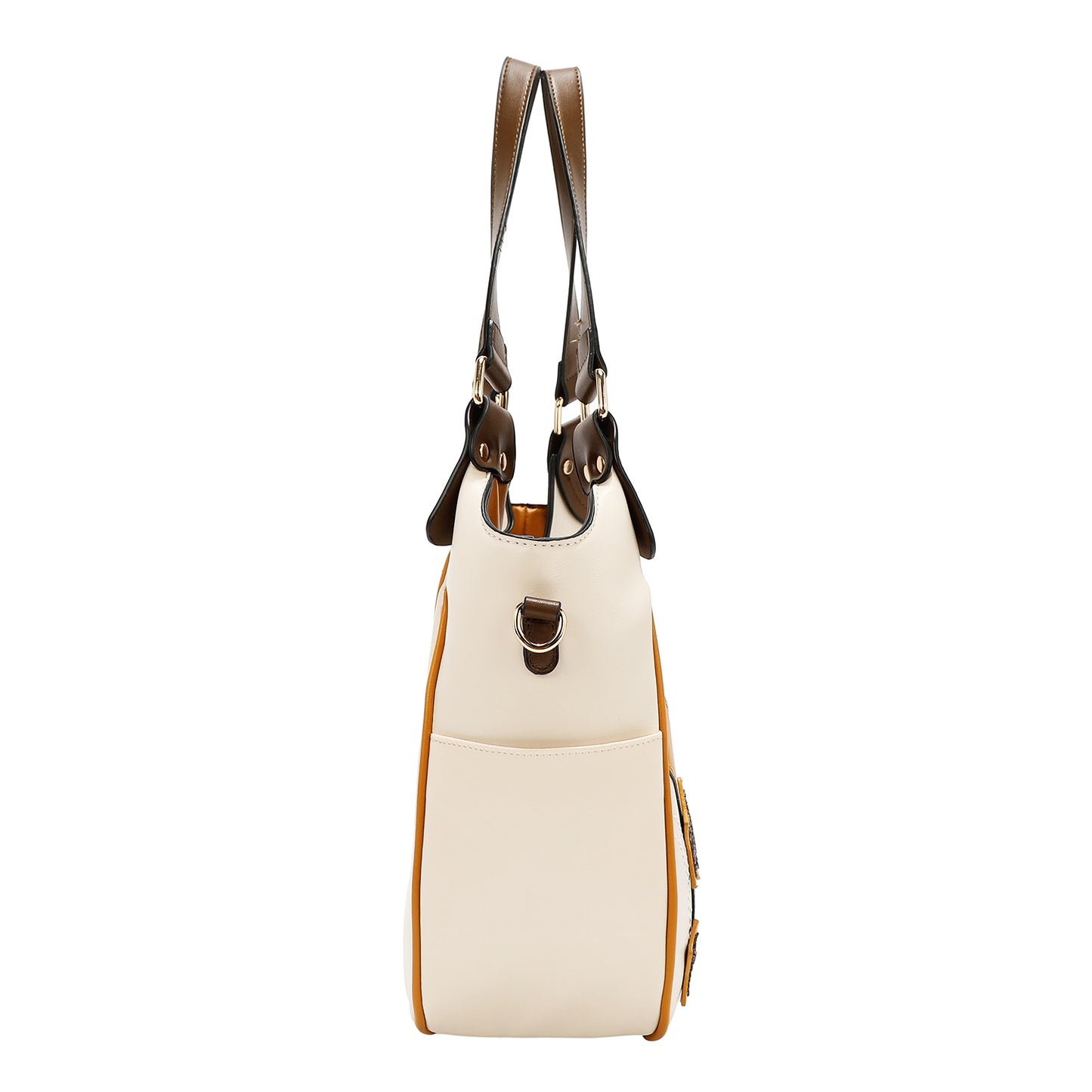 VARSITY HOBO BAG - NK13022 RED / WHITE / BEIGE