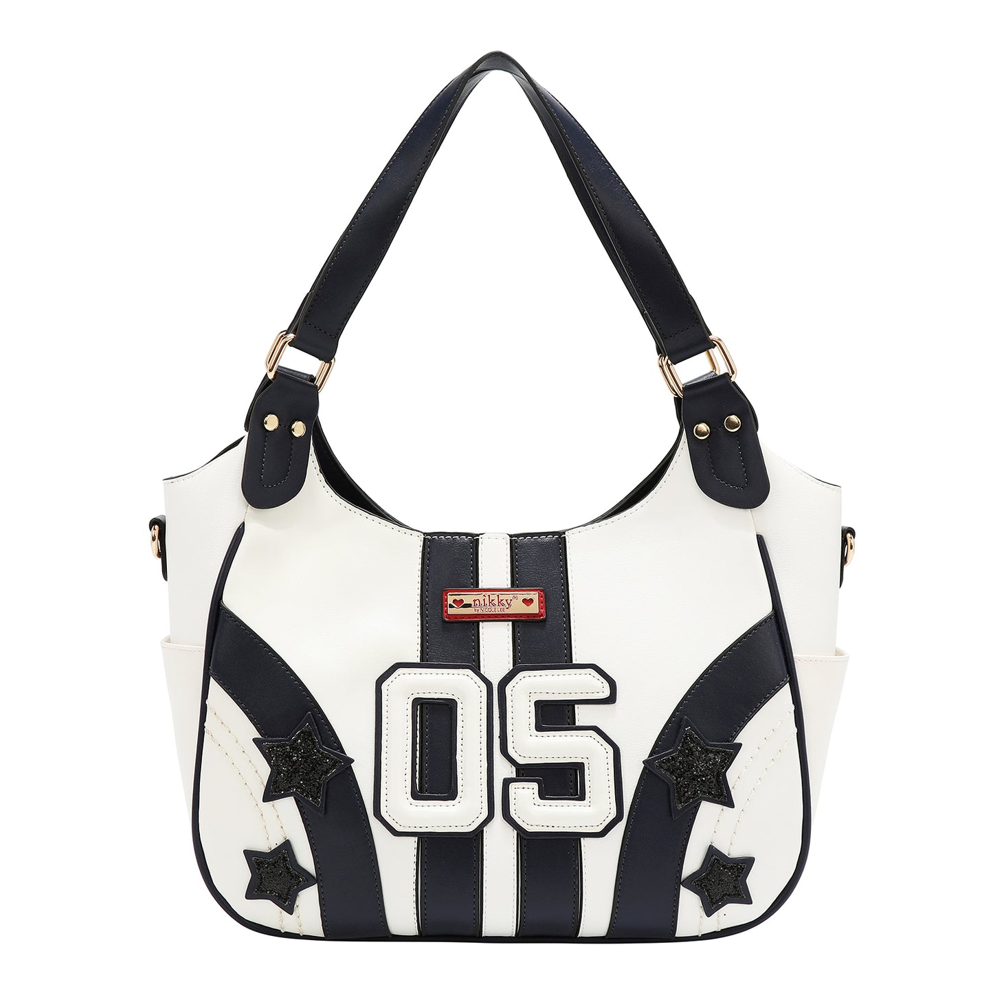 VARSITY HOBO BAG - NK13022 RED / WHITE / BEIGE