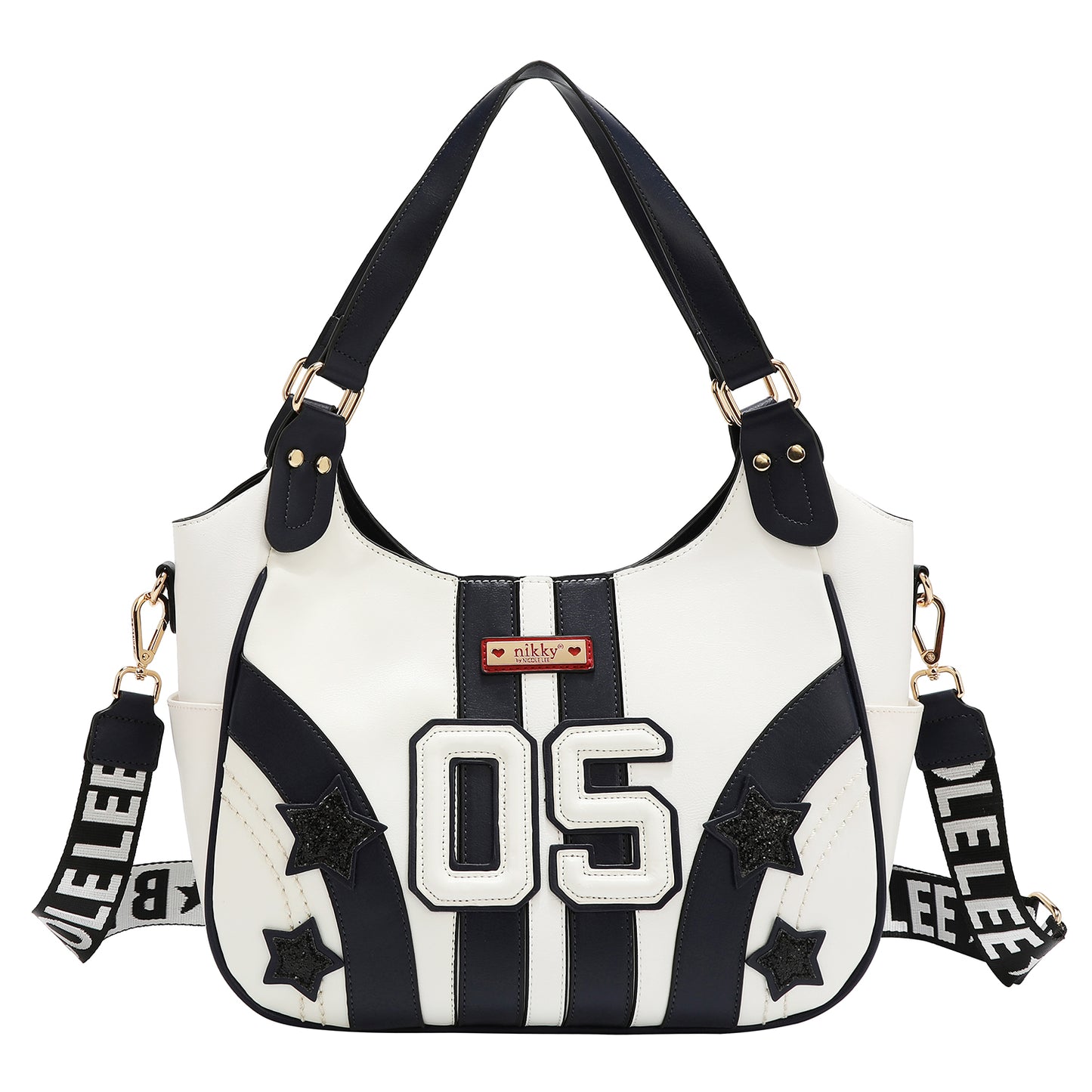 VARSITY HOBO BAG - NK13022 RED / WHITE / BEIGE