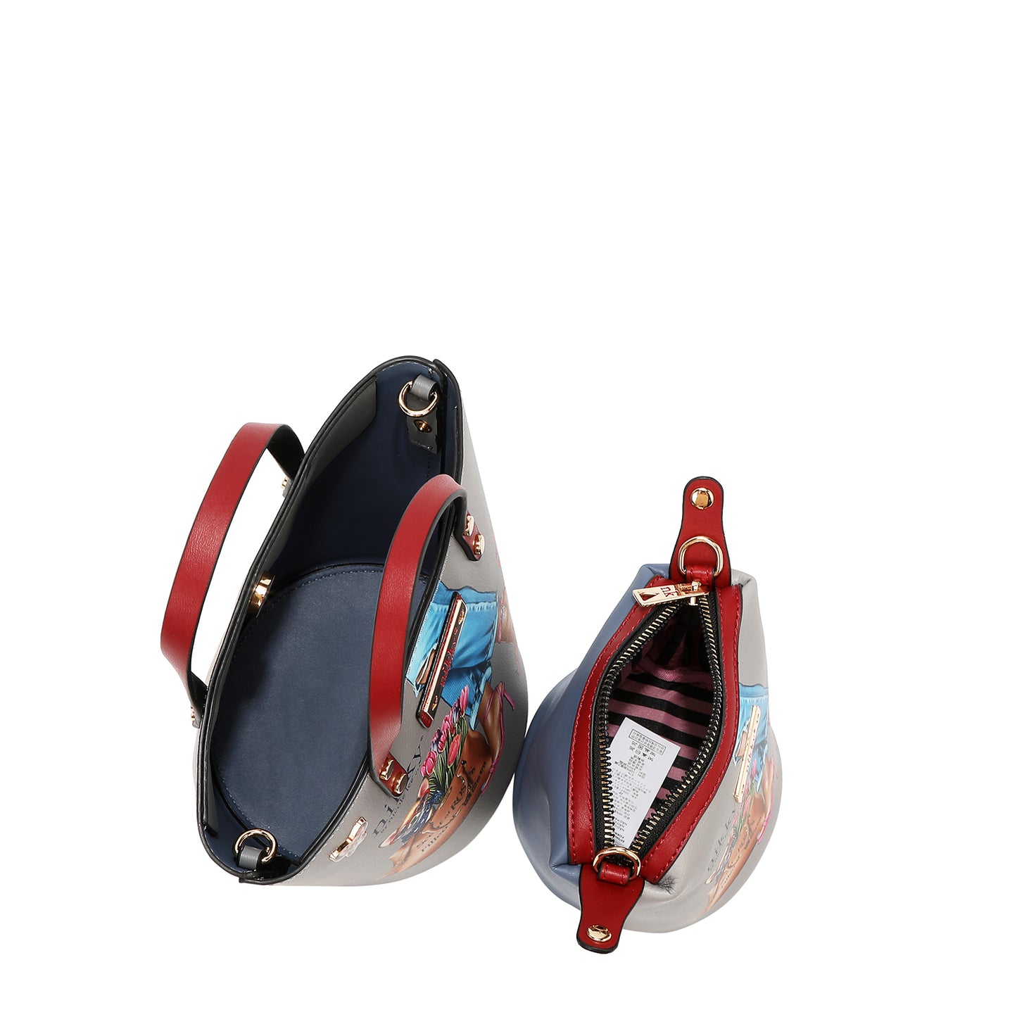 ESSENCE OF YOU 2PC SMALL BUCKET BAG - NK13032 ESSENCE OF YOU