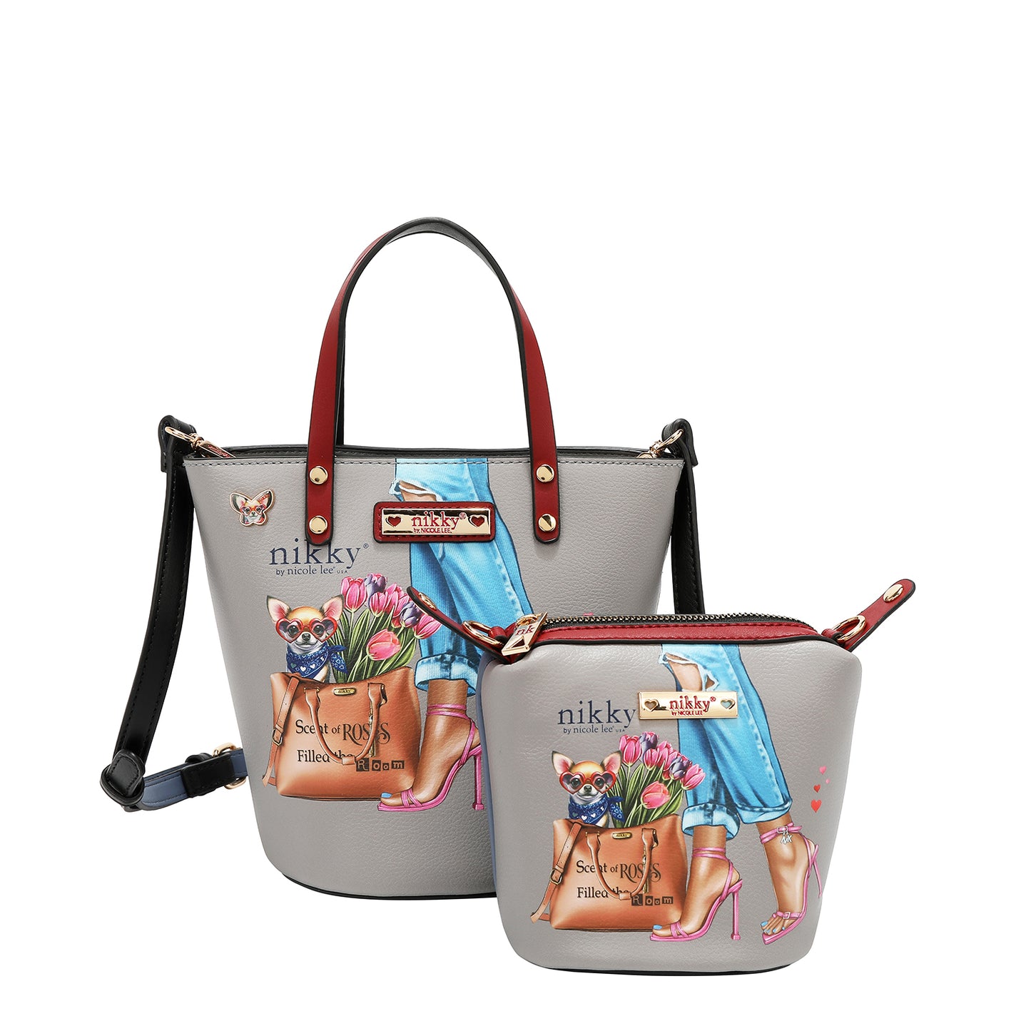 ESSENCE OF YOU 2PC SMALL BUCKET BAG - NK13032 ESSENCE OF YOU