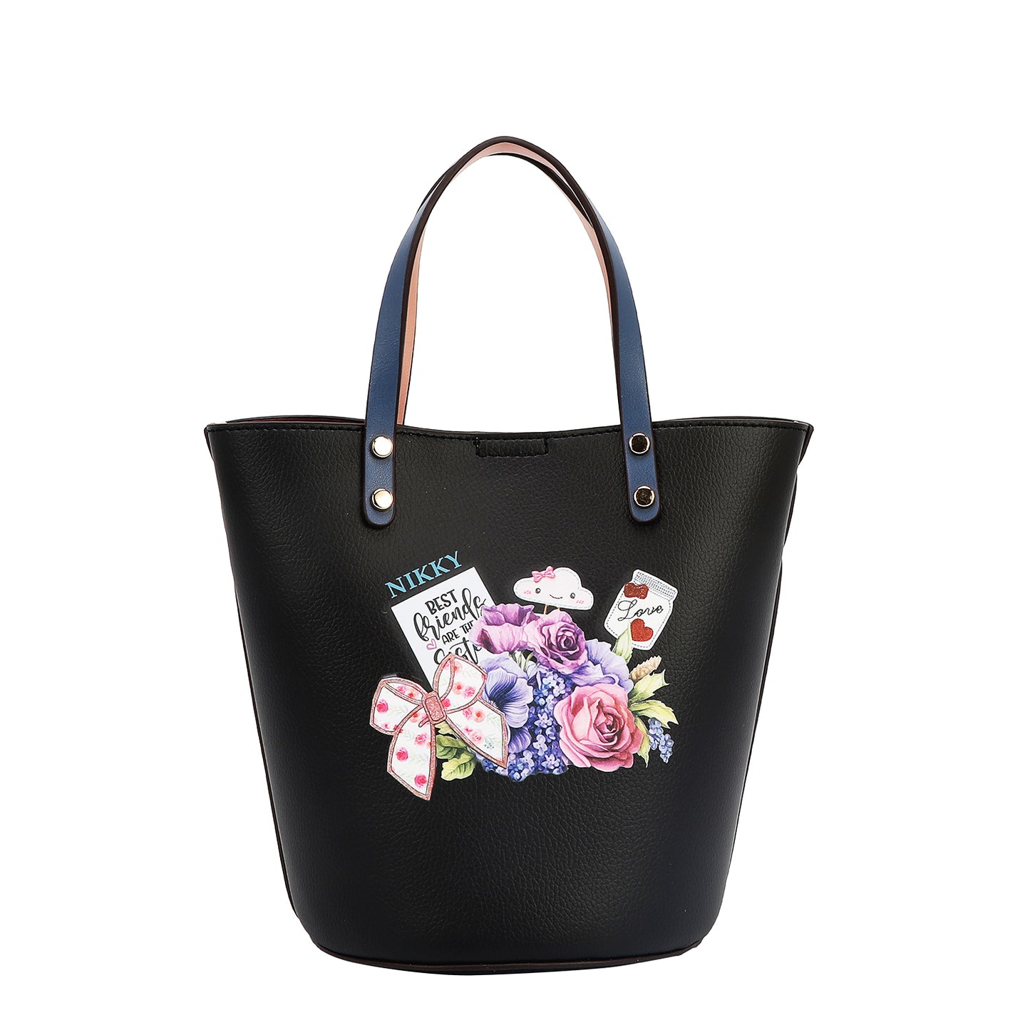 NOSTALGIA 2PC SMALL BUCKET BAG - NK13039 NOSTALGIA
