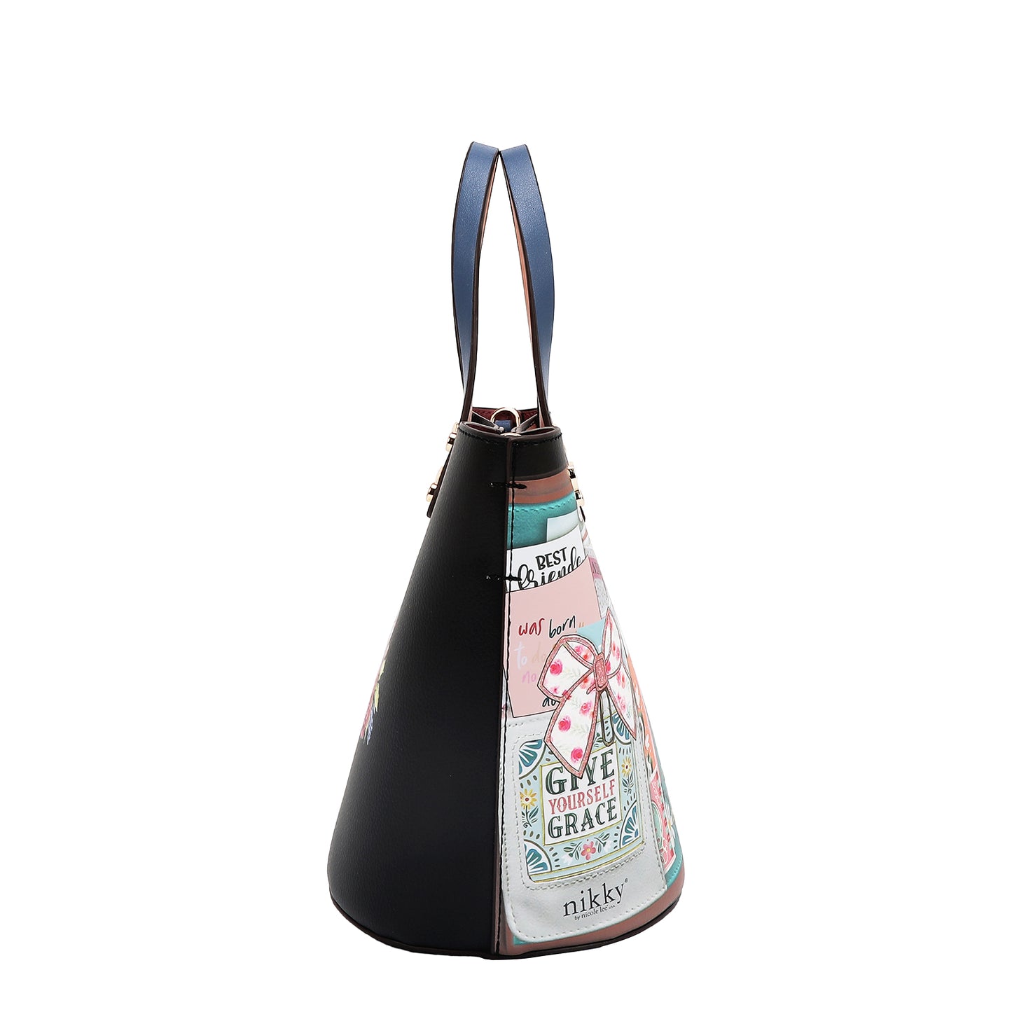 NOSTALGIA 2PC SMALL BUCKET BAG - NK13039 NOSTALGIA