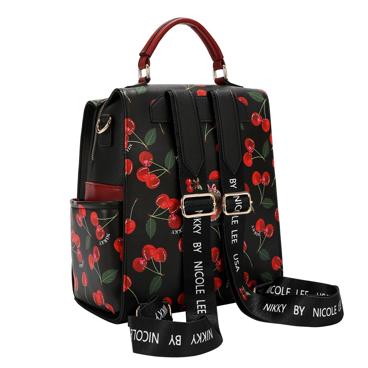 CHERRY LIPS BACKPACK - NK13114 CHERRY LIPS BLACK
