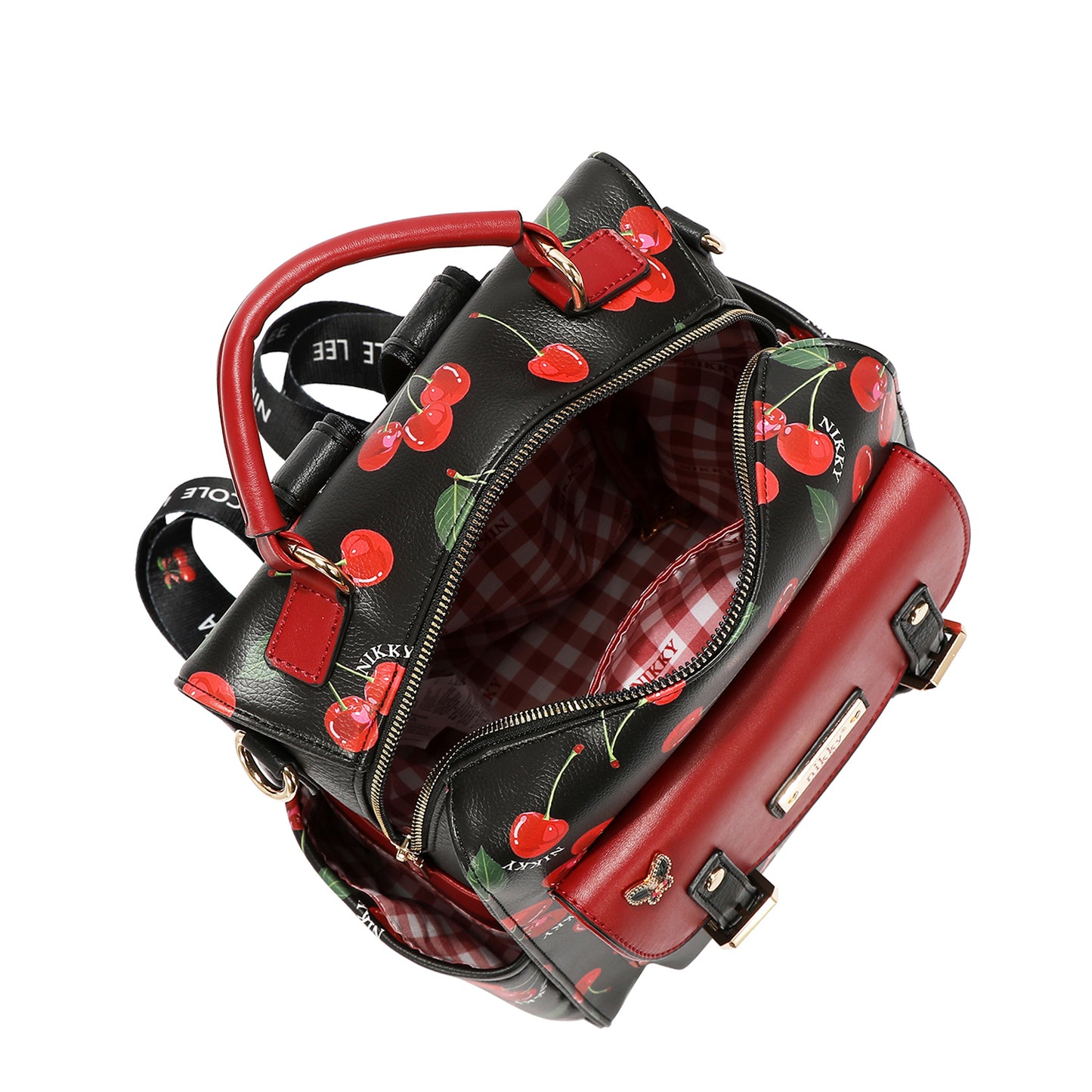 CHERRY LIPS BACKPACK - NK13114 CHERRY LIPS BLACK