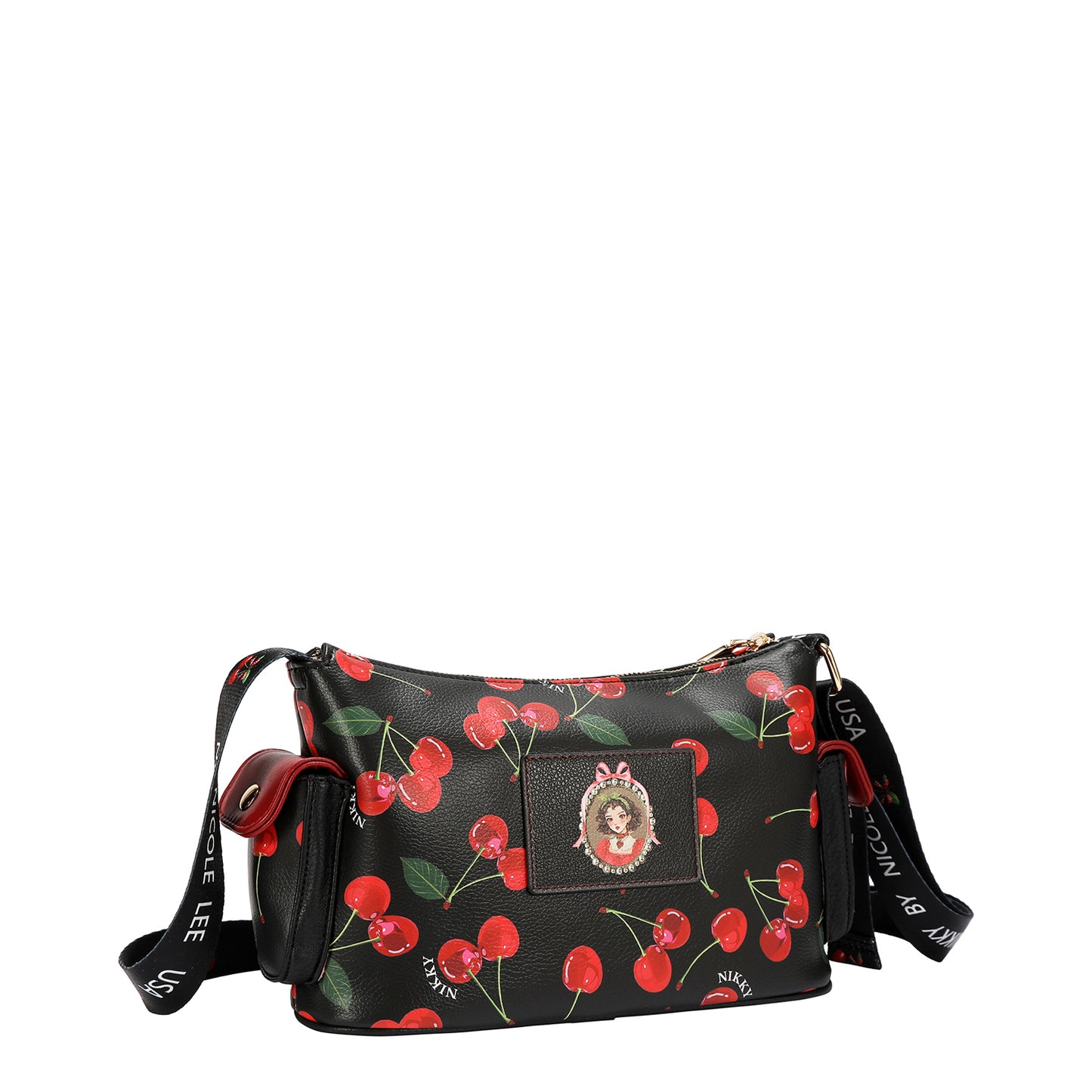 CHERRY LIPS CROSSBODY - NK13116 CHERRY LIPS BLACK