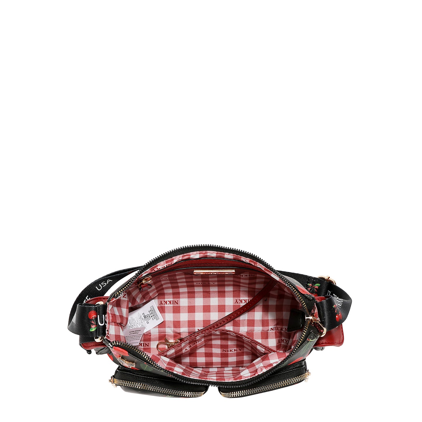CHERRY LIPS CROSSBODY - NK13116 CHERRY LIPS BLACK
