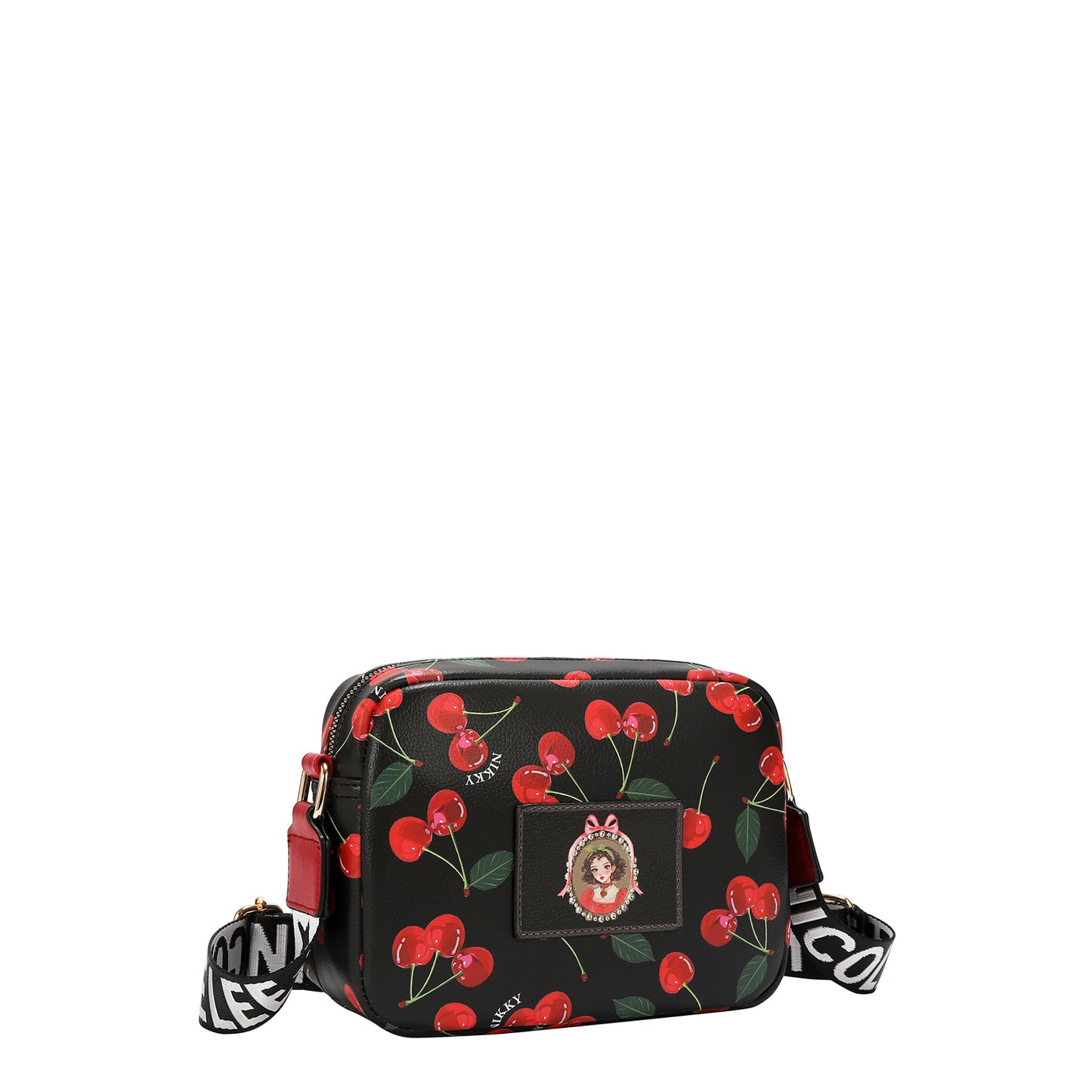 COMPACT CROSSBODY - NK13118 CHERRY LIPS BLACK