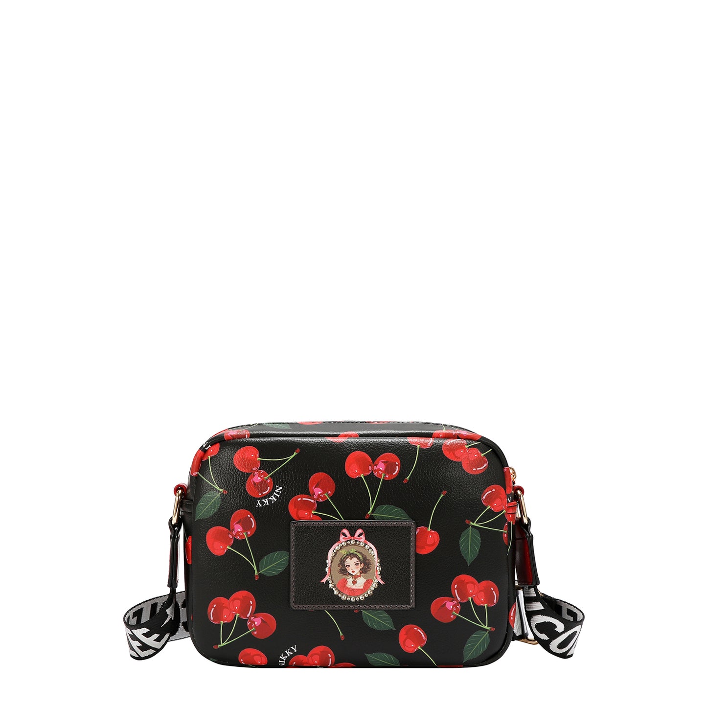 COMPACT CROSSBODY - NK13118 CHERRY LIPS BLACK