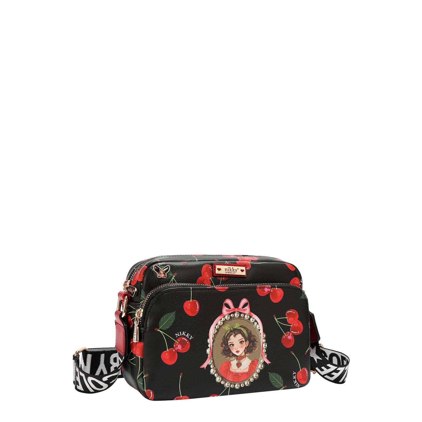 COMPACT CROSSBODY - NK13118 CHERRY LIPS BLACK