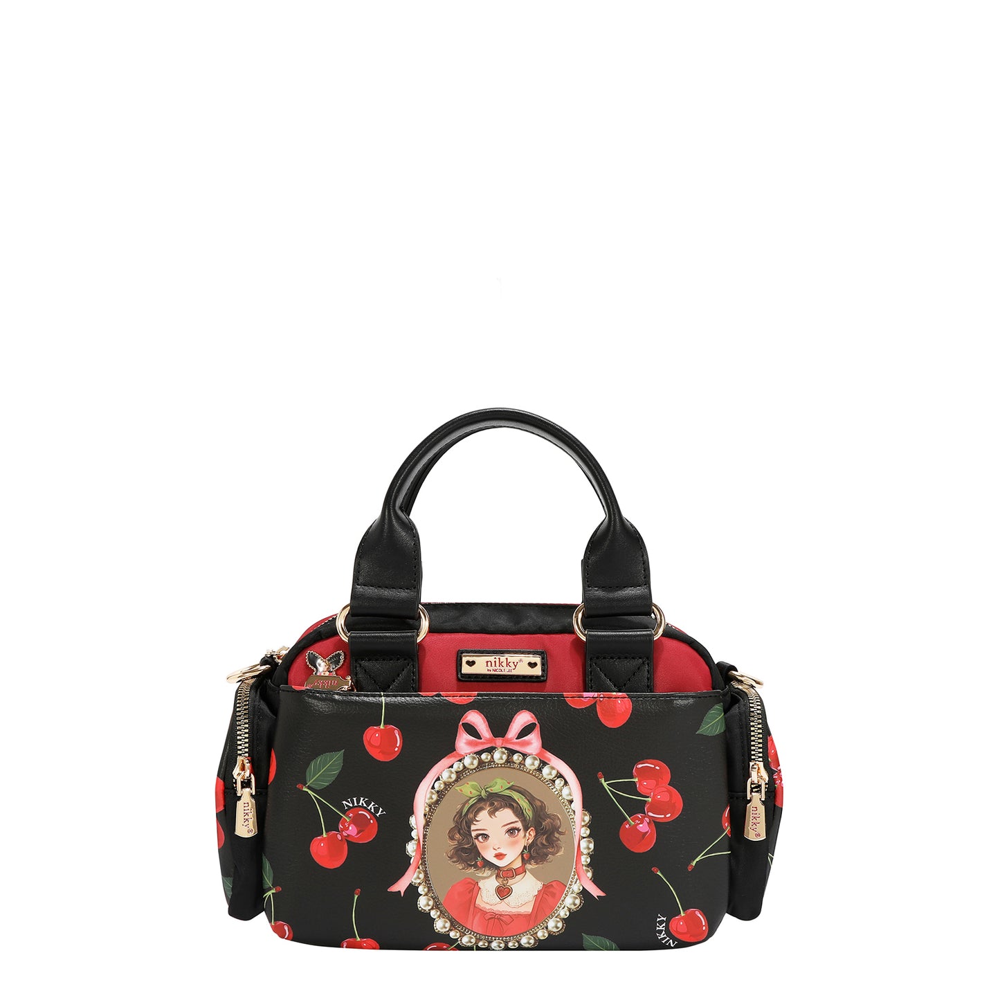 SMALL MULTI-POCKET BAG - NK13125 CHERRY LIPS BLACK