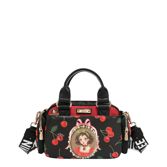 SMALL MULTI-POCKET BAG - NK13125 CHERRY LIPS BLACK
