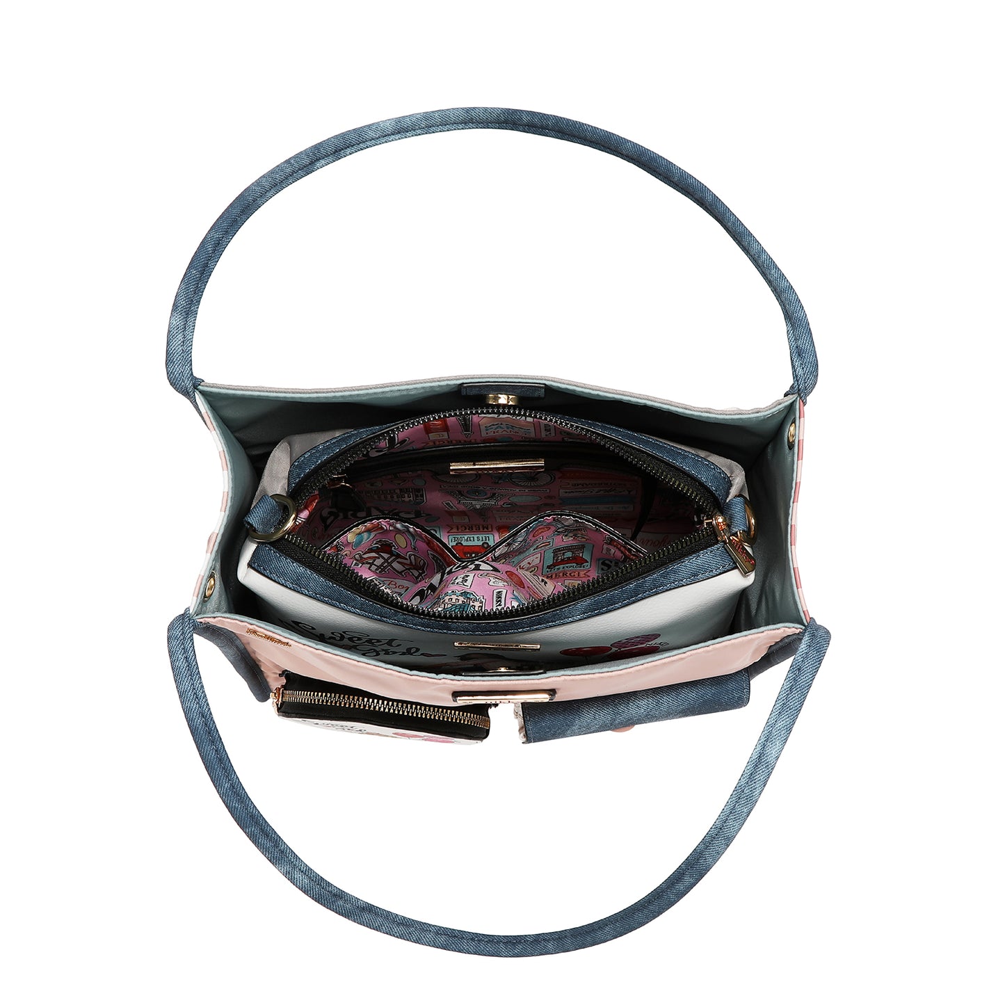 SWEET GIRL 2 PIECE SHOULDER BAG -  NK13128 SWEET GIRL