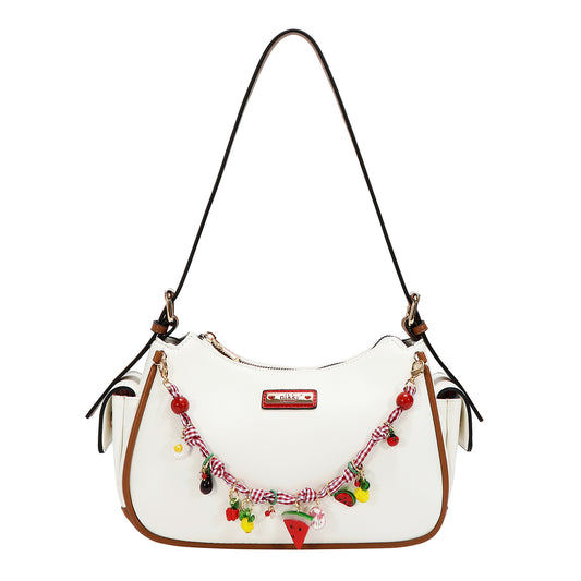PLAYFUL CHARM SHOULDER BAG -  NK13149 WHITE / PINK / LAVENDER / BLUE