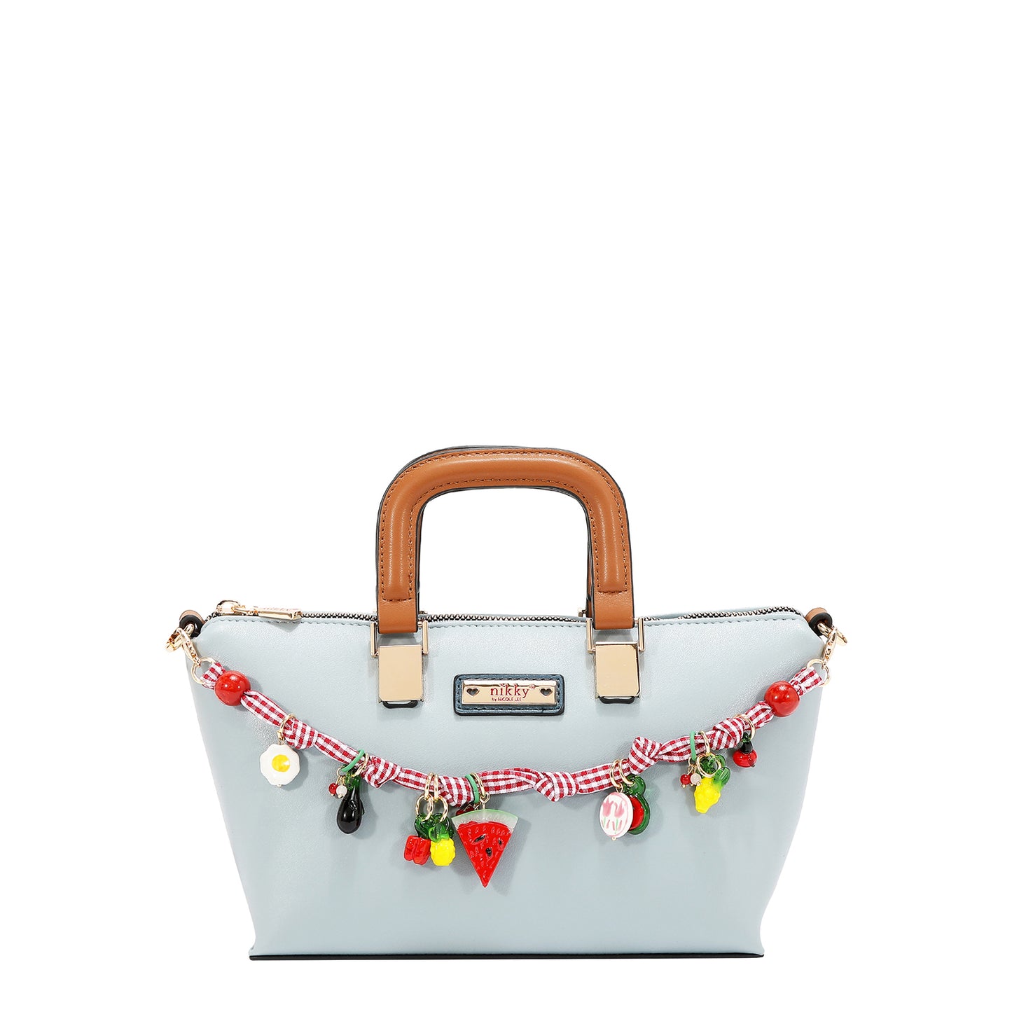 PLAYFUL CHARM SMALL TOTE BAG - NK13151 BLUE / LAVENDER / WHITE / PINK