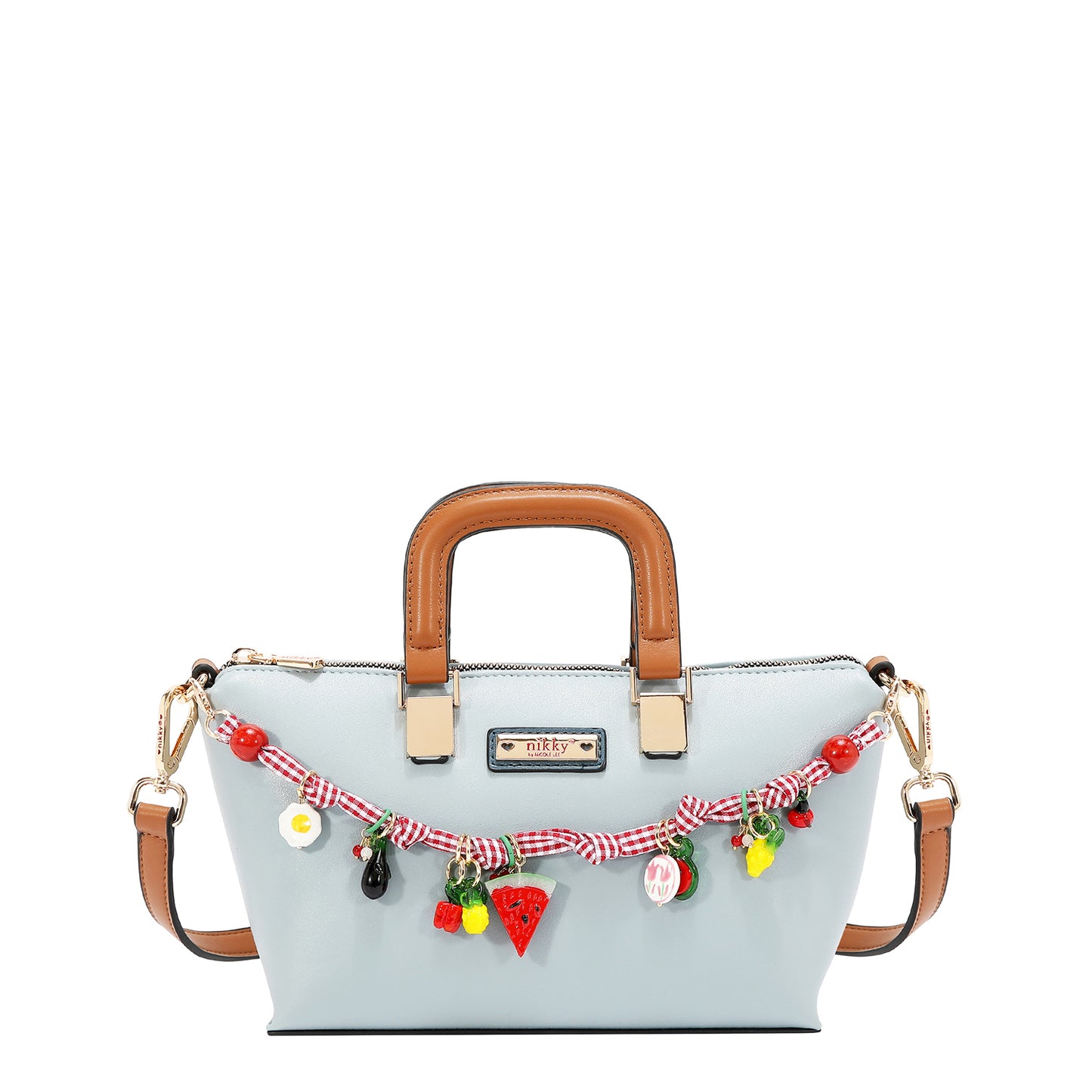 PLAYFUL CHARM SMALL TOTE BAG - NK13151 BLUE / LAVENDER / WHITE / PINK