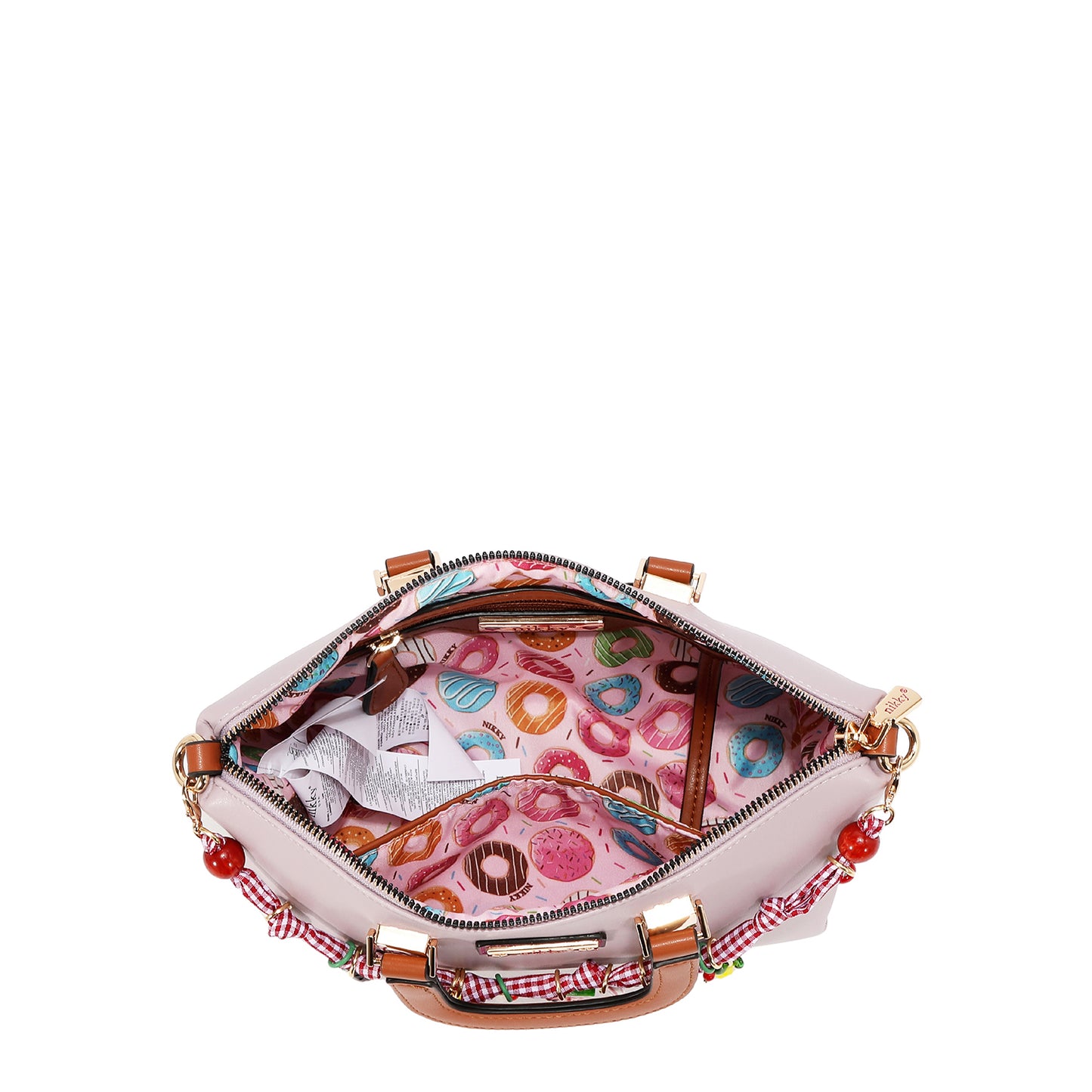 PLAYFUL CHARM SMALL TOTE BAG - NK13151 BLUE / LAVENDER / WHITE / PINK