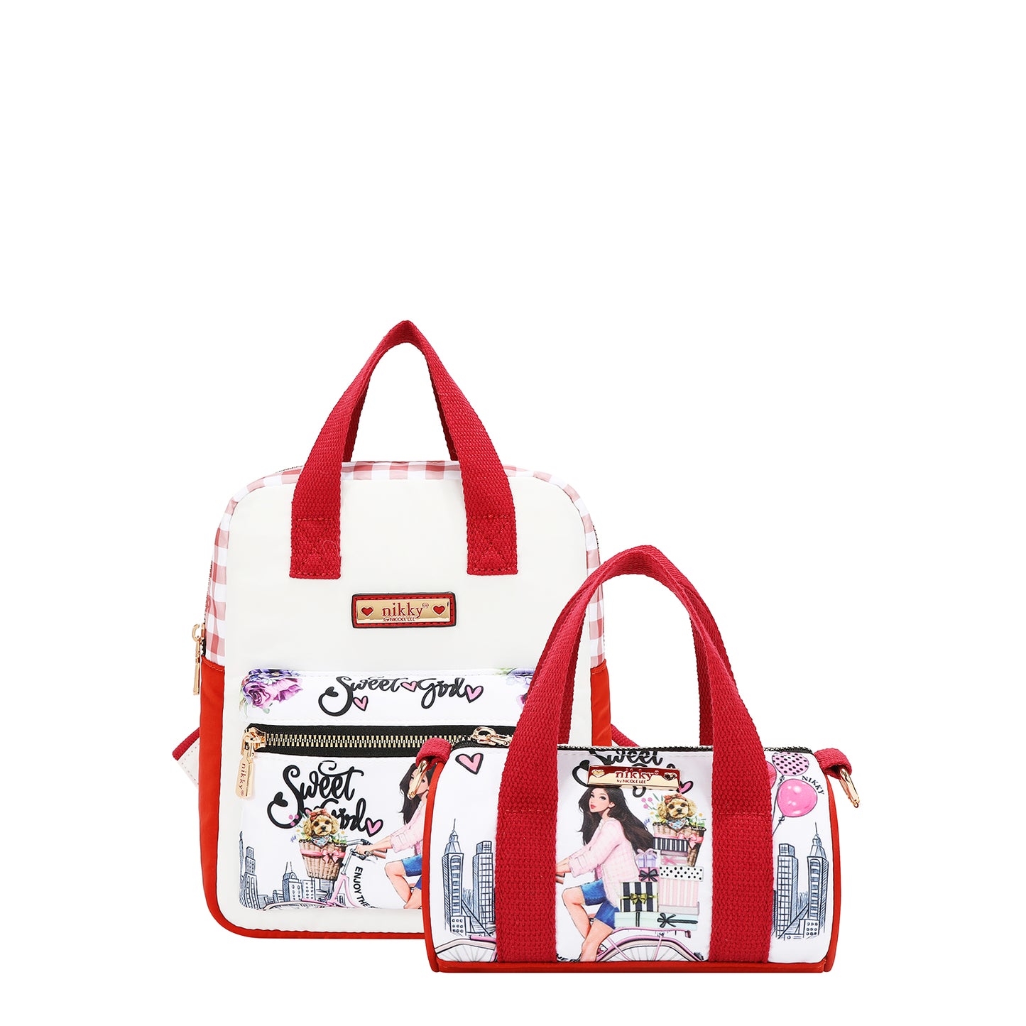 3 PC GIFT SET (SMALL BACKPACK, CROSSBODY AND BEAR CHARM) - NK13170 SWEET GIRL