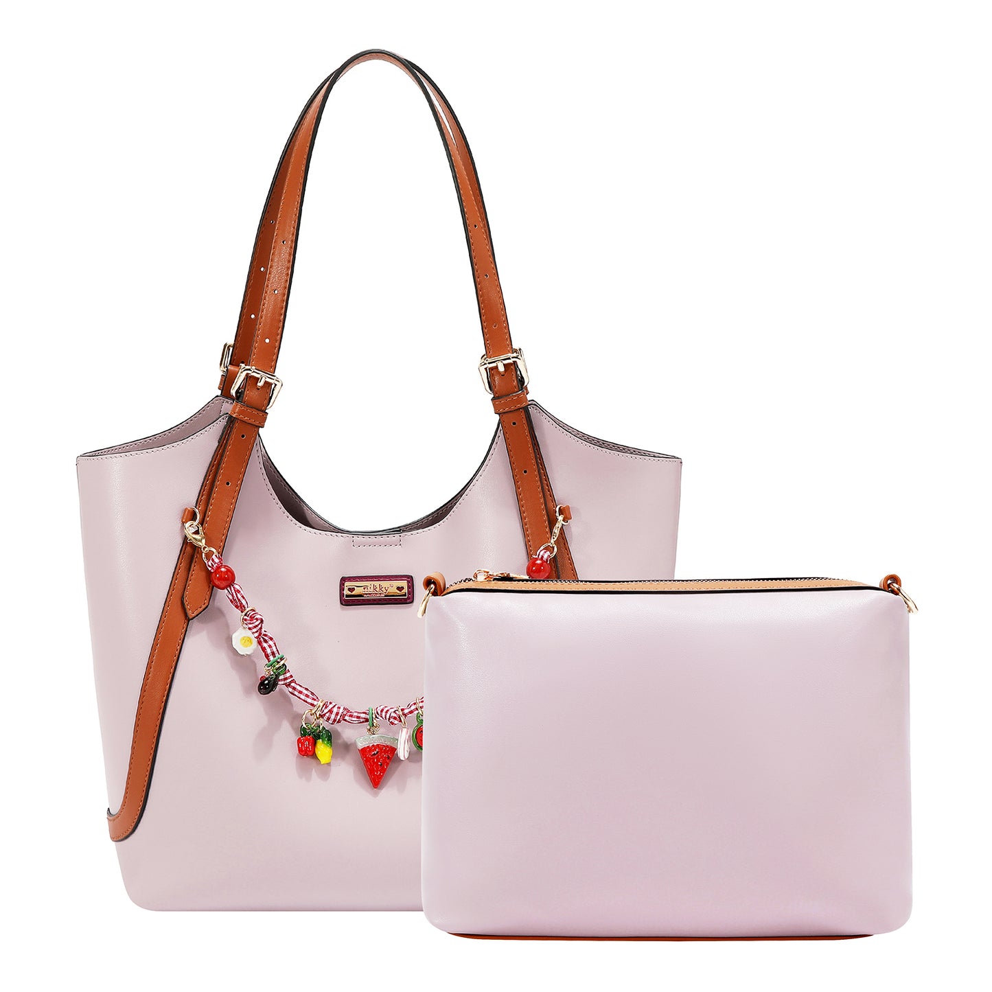 PLAYFUL CHARM SHOPPER BAG - NK13171 BLUE / PINK / WHITE / LAVENDER