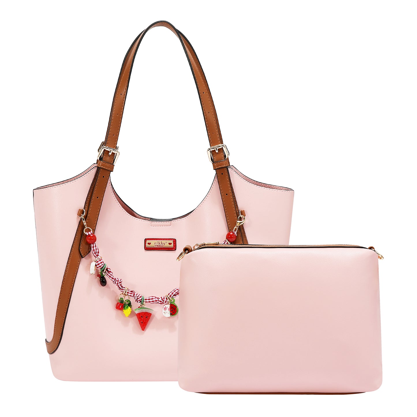 PLAYFUL CHARM SHOPPER BAG - NK13171 BLUE / PINK / WHITE / LAVENDER