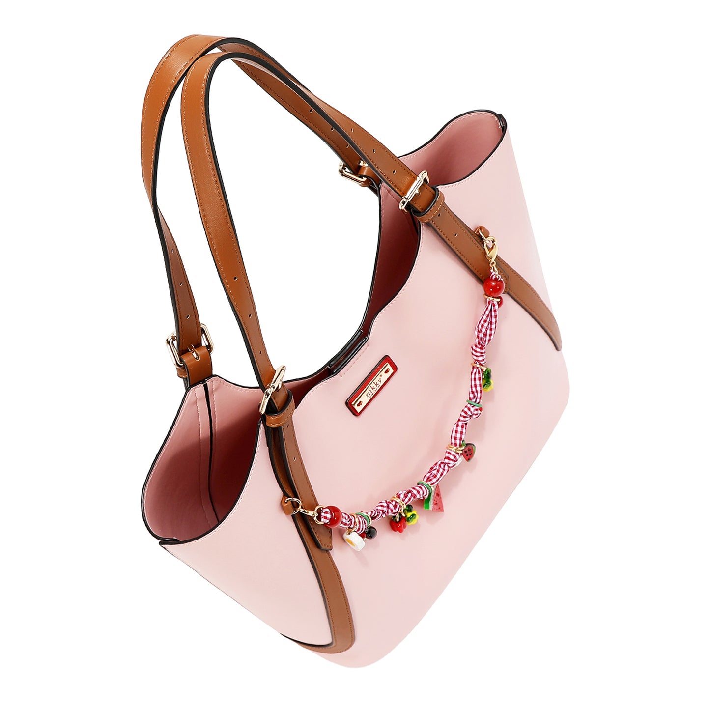 PLAYFUL CHARM SHOPPER BAG - NK13171 BLUE / PINK / WHITE / LAVENDER