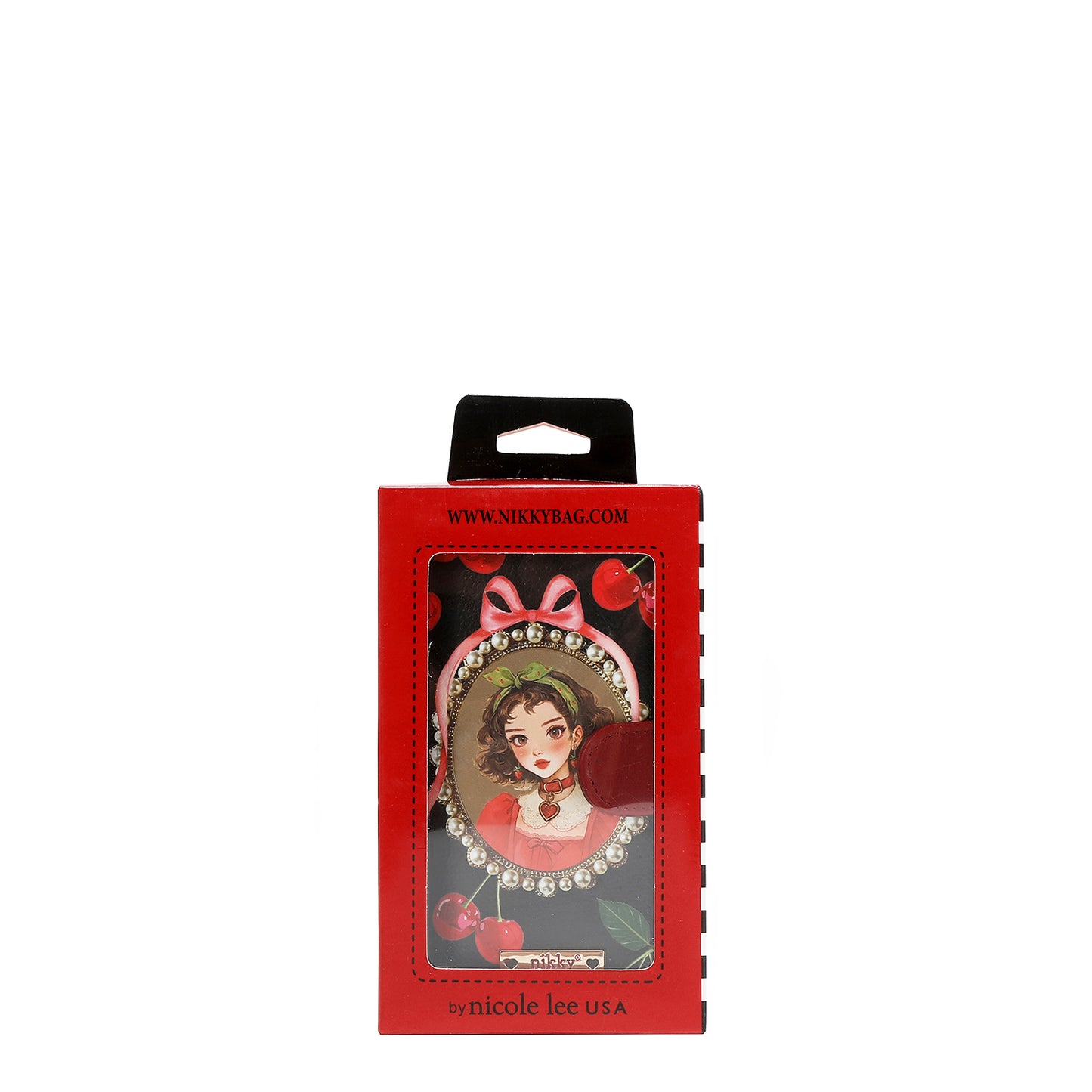 NIKKY PHONE CASE WALLET - NK20303P CHERRY LIPS BLACK / SWEET GIRL