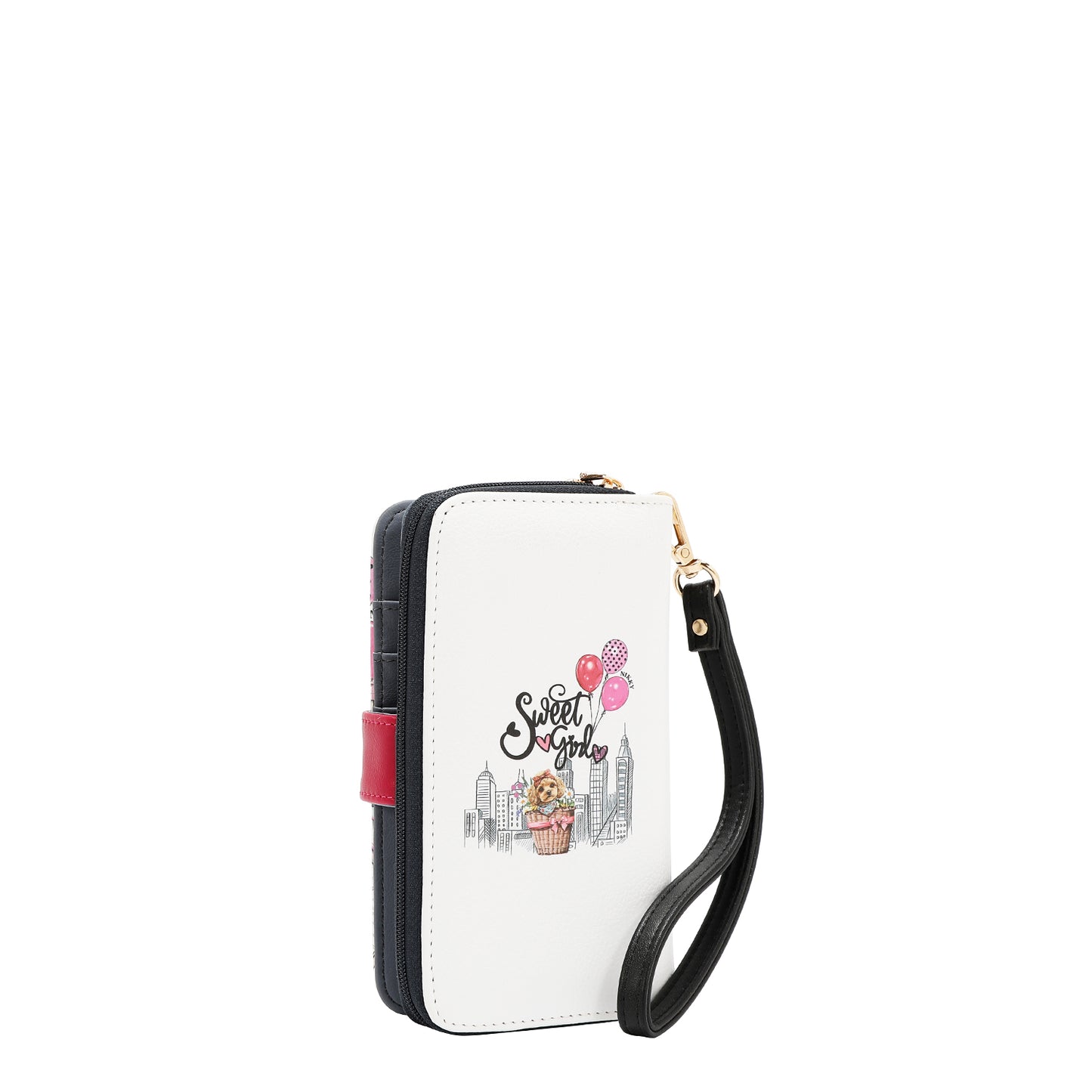 NIKKY PHONE CASE WALLET - NK20303P CHERRY LIPS BLACK / SWEET GIRL