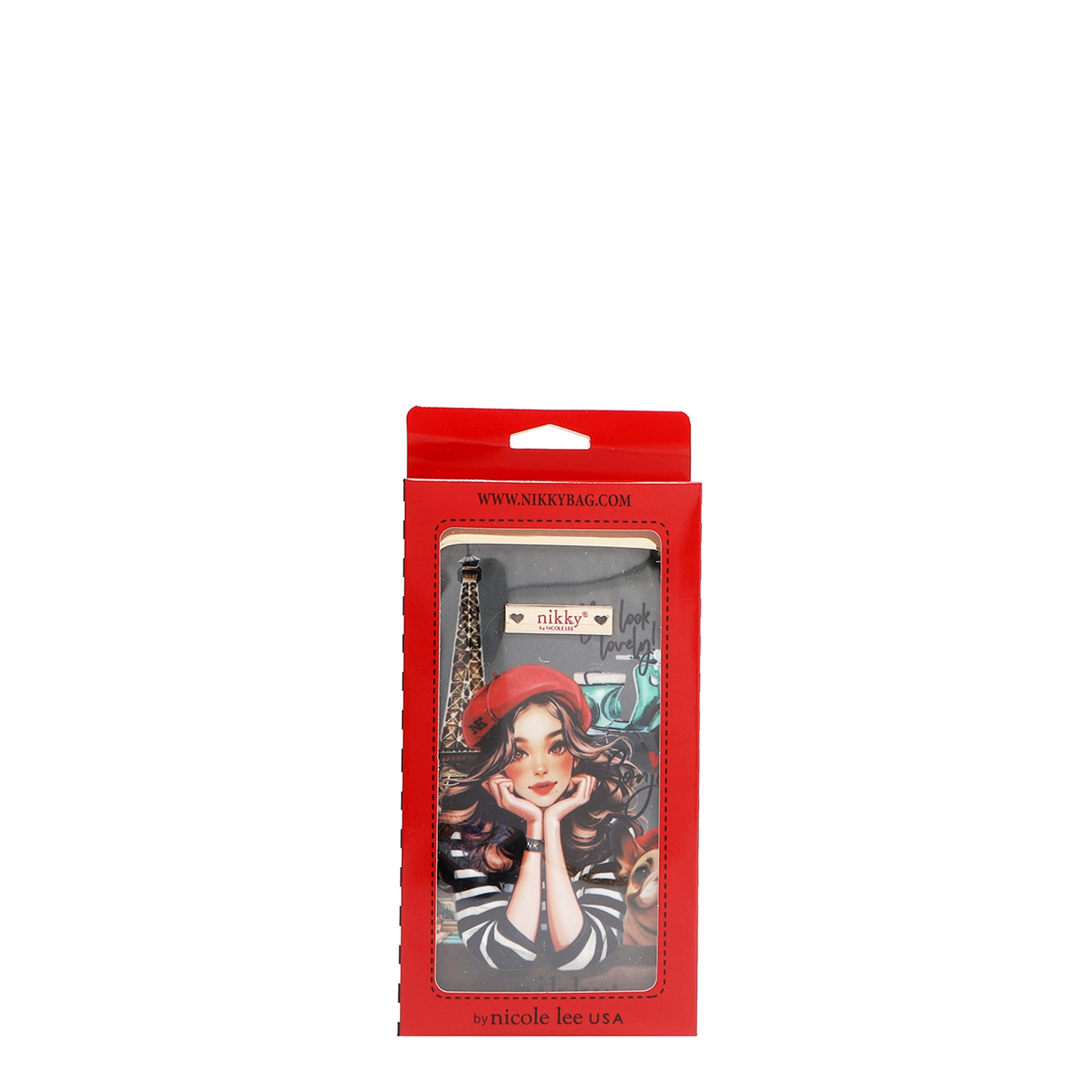 NIKKY KISSLOCK PHONE AND SUNGLASS PURSE - NK20340 ESSENCE OF YOU / EIFFEL DREAMS /  MEANT TO LOVE YOU /  FAIRY TALE /  NOSTALGIA /  I LIVE TO TRAVEL /  TRIO /  BEST BUDDIES /  URBAN COFFEE DREAM /  FLOWER DAY