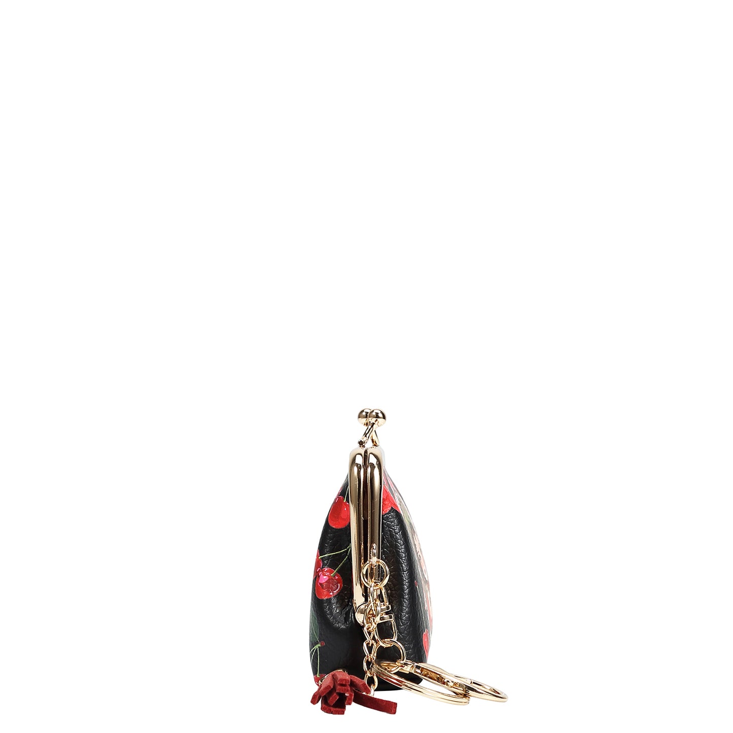 NIKKY KISSLOCK COIN PURSE - NK20342 CHERRY LIPS BLACK / SWEET GIRL