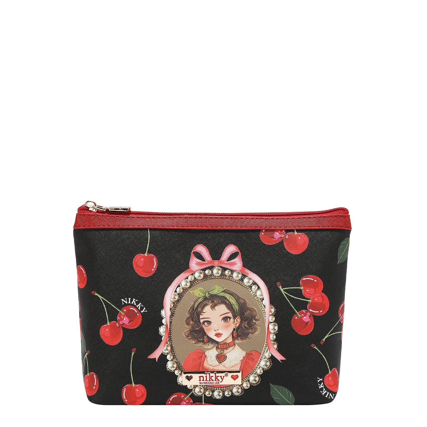 NIKKY LARGE COSMETIC POUCH - NK20344L CHERRY LIPS BLACK / OPO GENERATION