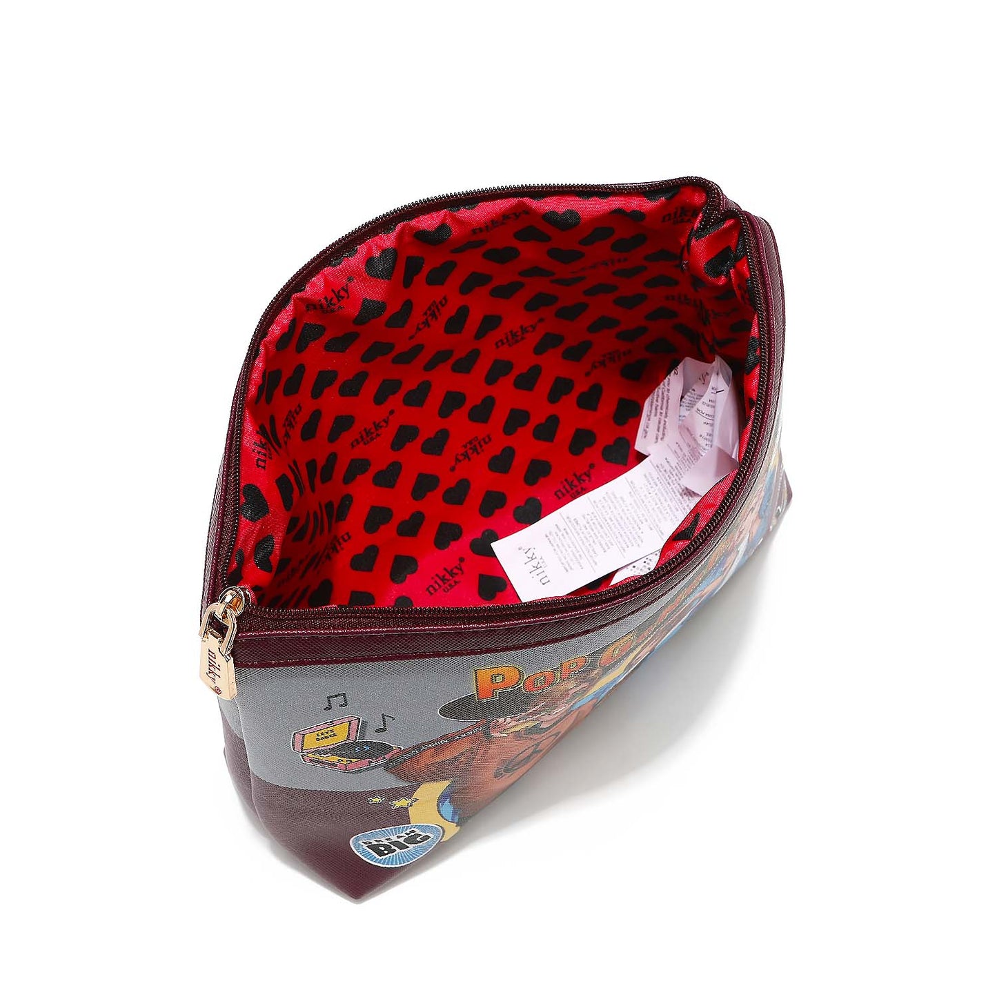 NIKKY LARGE COSMETIC POUCH - NK20344L CHERRY LIPS BLACK / OPO GENERATION
