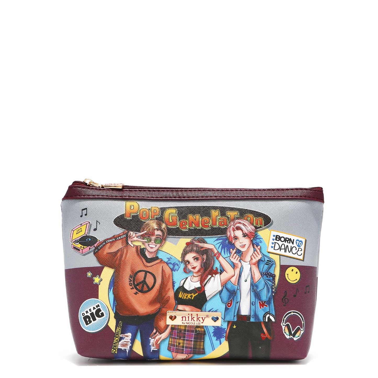 NIKKY LARGE COSMETIC POUCH - NK20344L CHERRY LIPS BLACK / OPO GENERATION