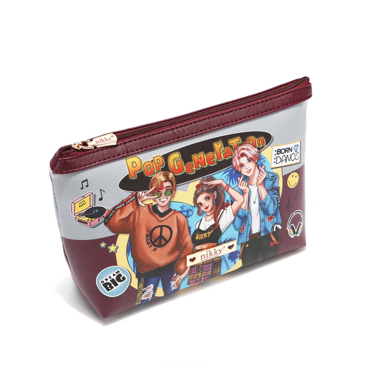 NIKKY LARGE COSMETIC POUCH - NK20344L CHERRY LIPS BLACK / OPO GENERATION