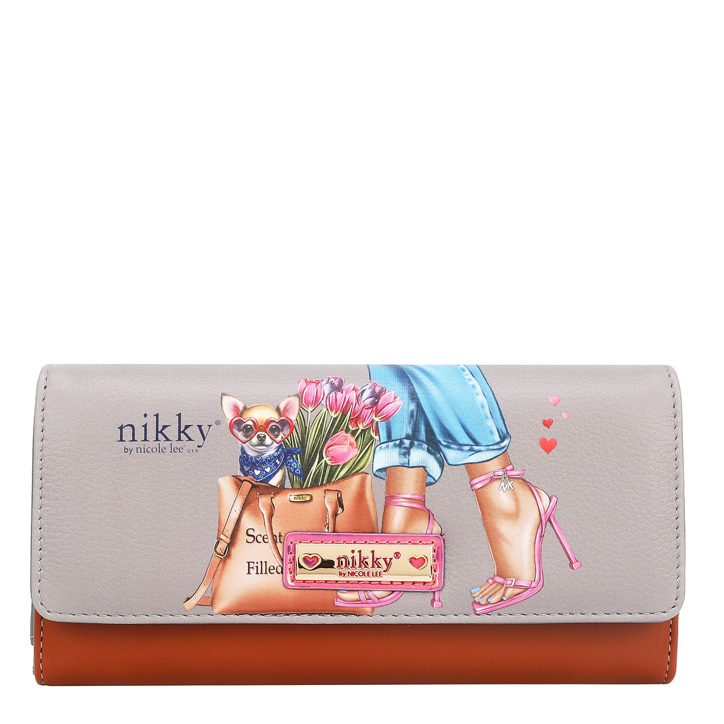NIKKY TRIFOLD WALLET V.2 - NK20375 CHERRY LIPS BLACK /SWEET GIRL / ESSENCE OF YOU / MEANT TO LOVE YOU / FAIRY TALE / NOSTALGIA
