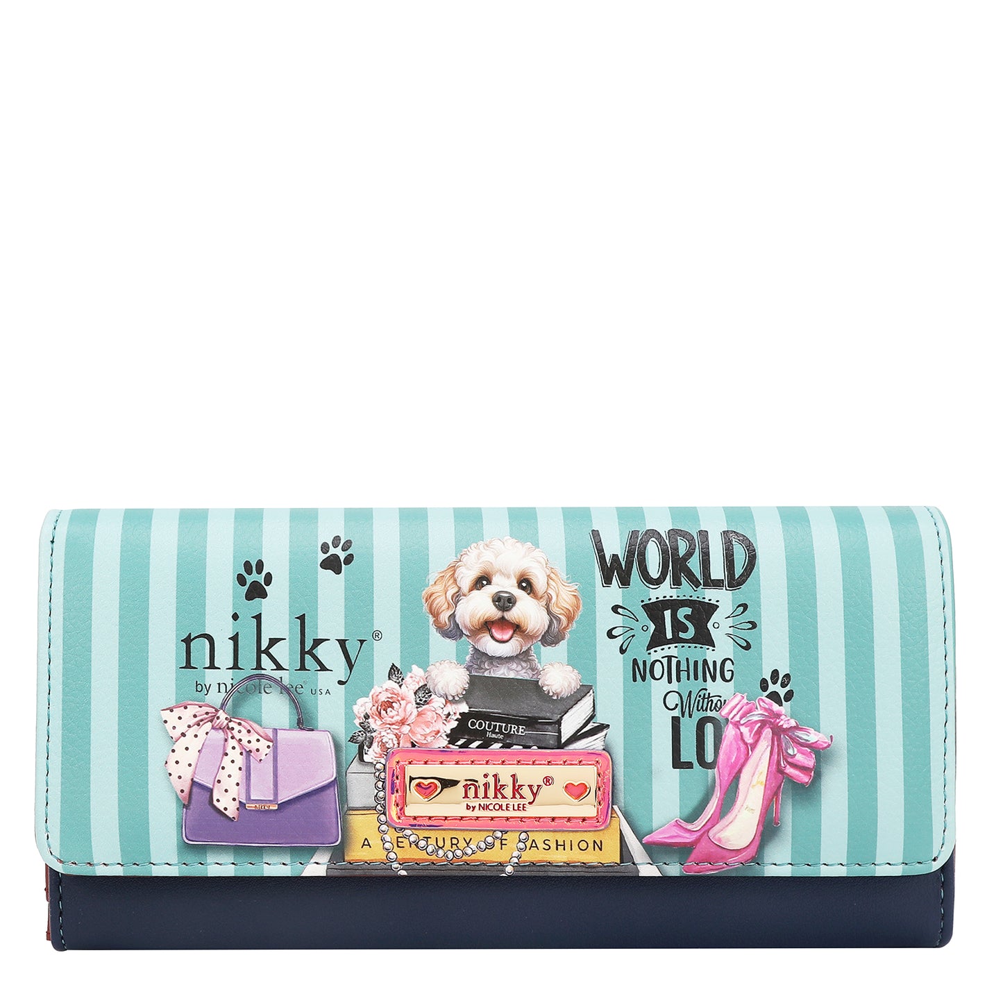 NIKKY TRIFOLD WALLET V.2 - NK20375 CHERRY LIPS BLACK /SWEET GIRL / ESSENCE OF YOU / MEANT TO LOVE YOU / FAIRY TALE / NOSTALGIA