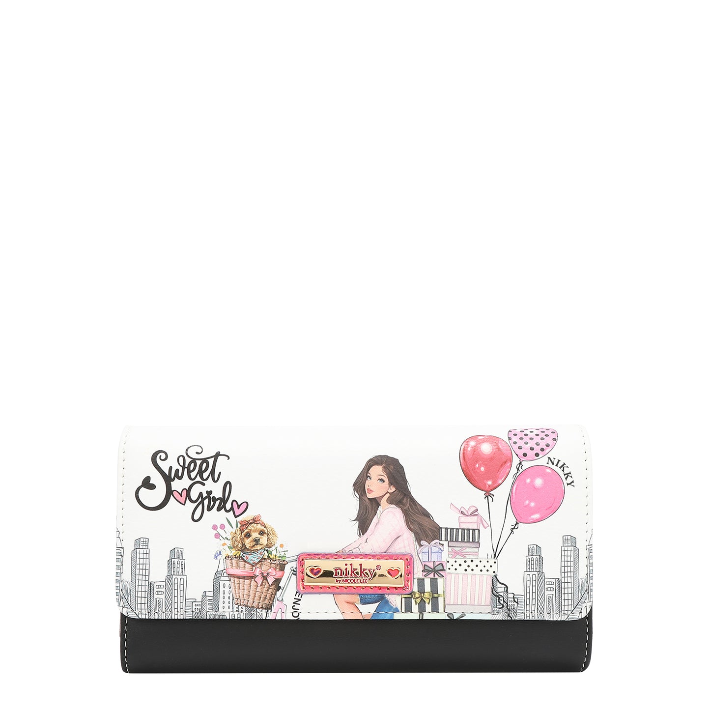 NIKKY TRIFOLD WALLET V.2 - NK20375 CHERRY LIPS BLACK /SWEET GIRL / ESSENCE OF YOU / MEANT TO LOVE YOU / FAIRY TALE / NOSTALGIA