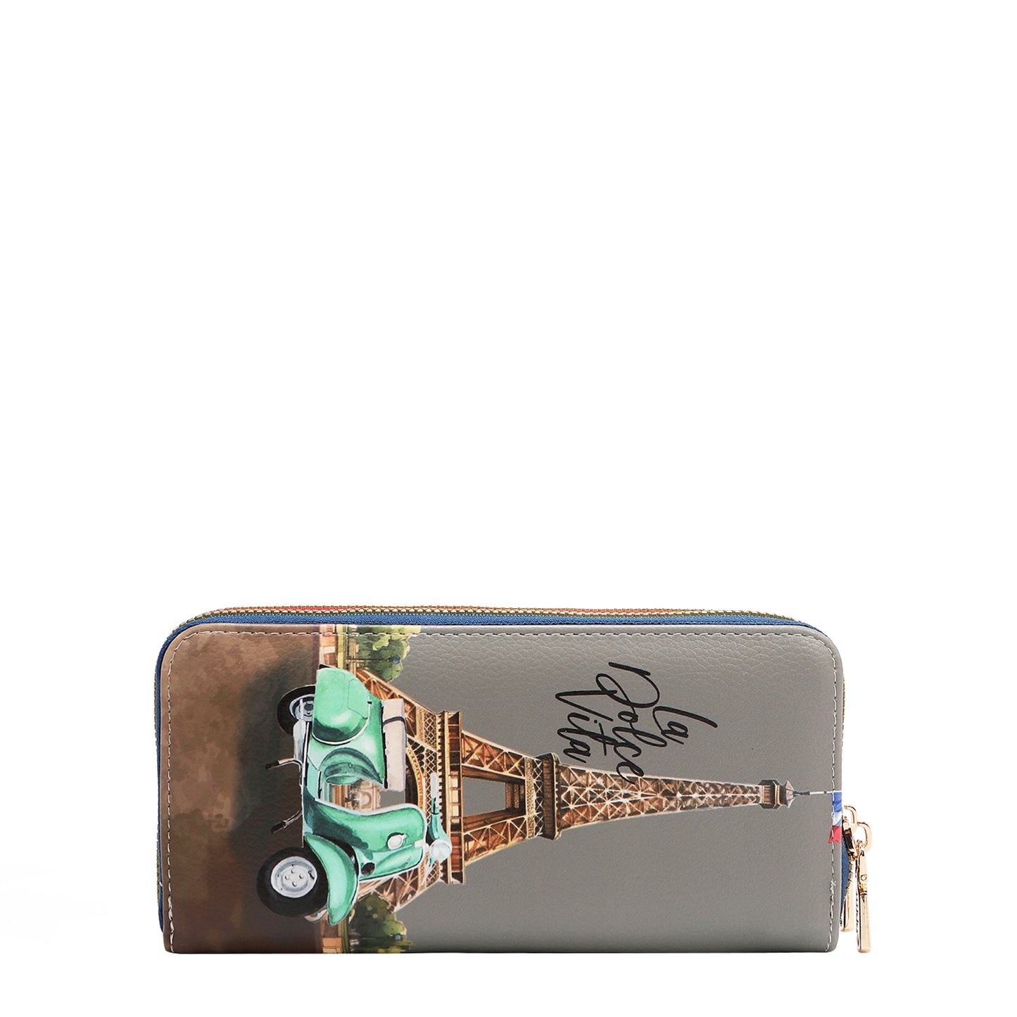 NIKKY DOUBLE ZIPPER WALLET V.2 - NK20376 ESSENCE OF YOU / EIFFEL DREAMS / MEANT TO LOVEYOU /  FAIRY TALE /  NOSTALGIA